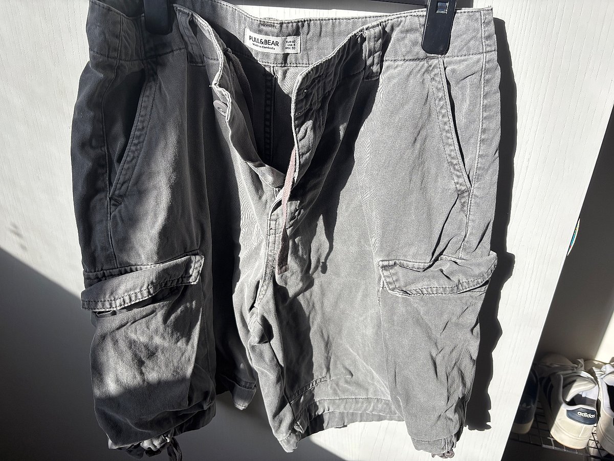 Pull and bear grunge cargo shorts  - photo 3