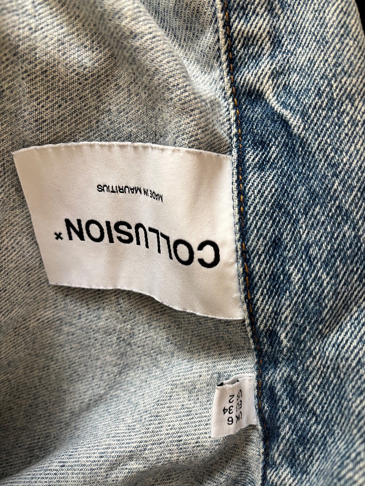 Giacca in denim cropped di Collusion - photo 2