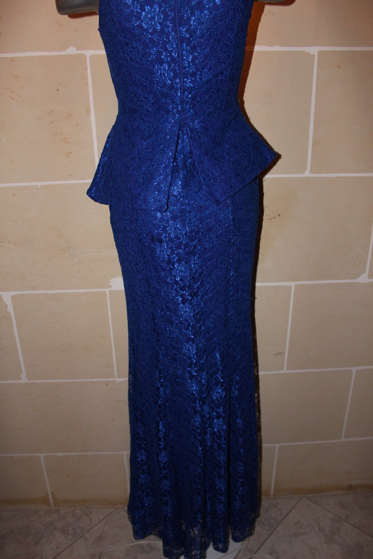 Royal Blue Lace Evening Dress EU38 - photo 4