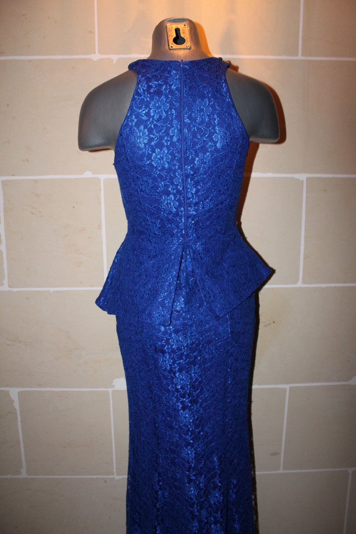 Royal Blue Lace Evening Dress EU38 - photo 6