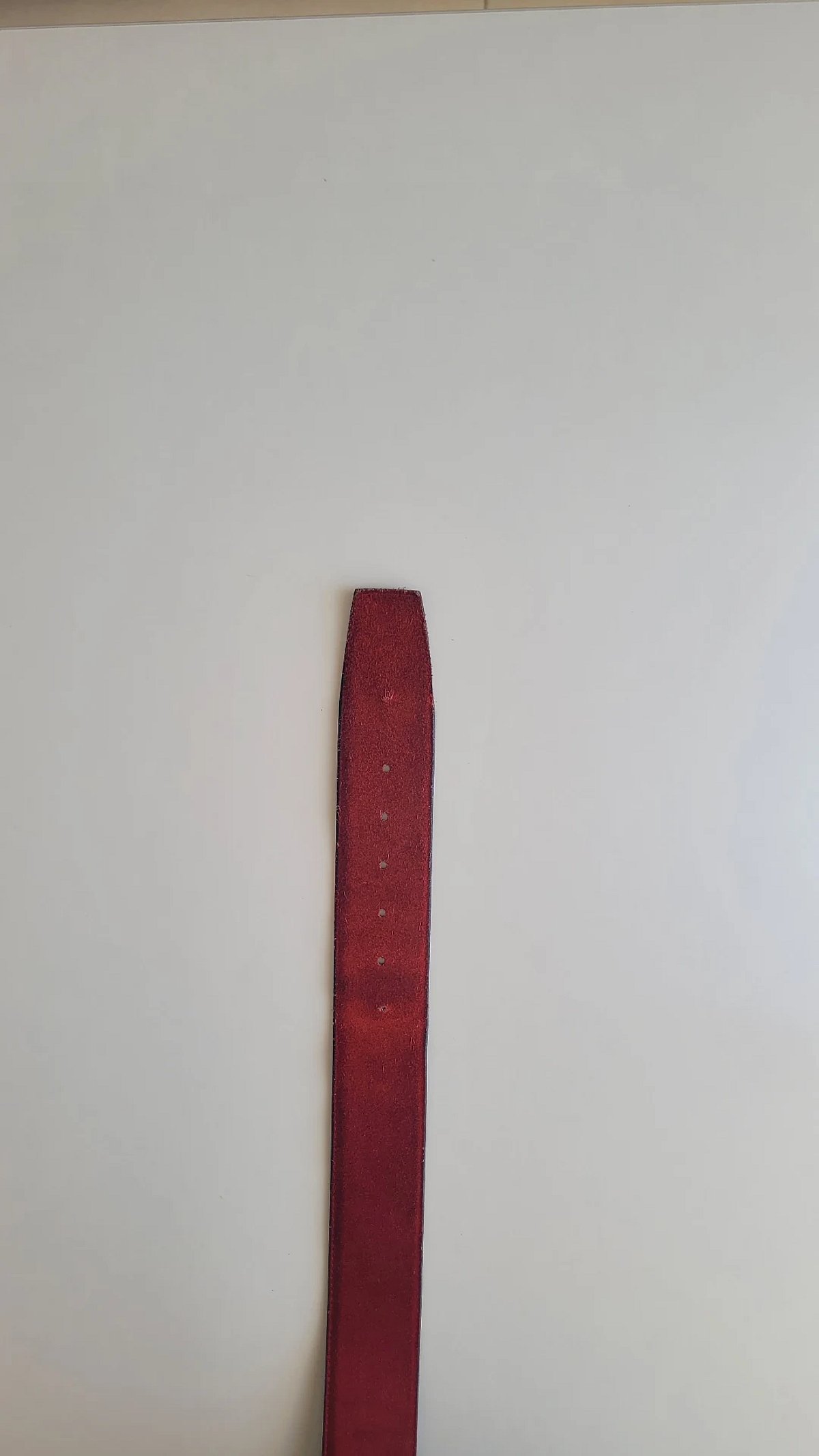 Cintura in pelle scamosciata rossa - photo 4