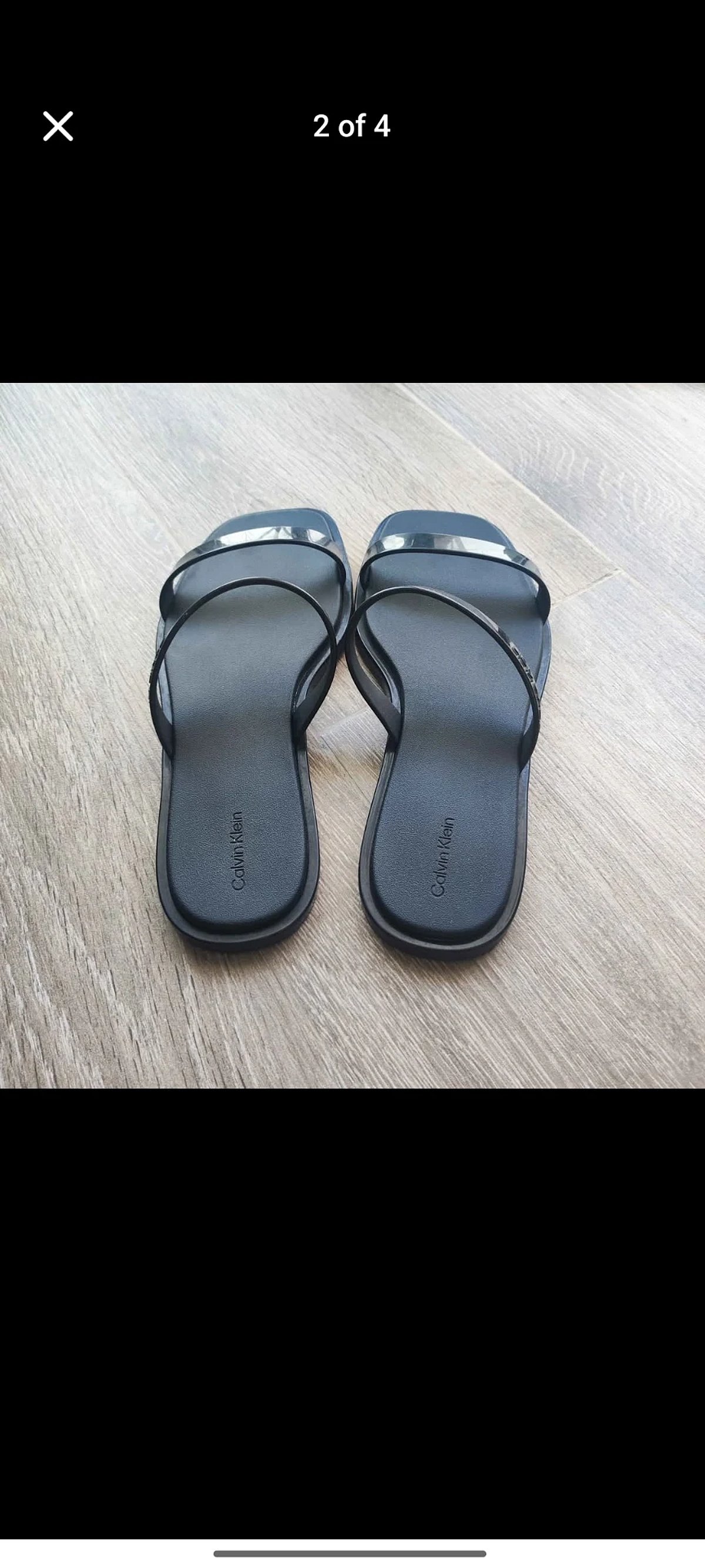 Sandalias planas negras Calvin Klein - photo 2