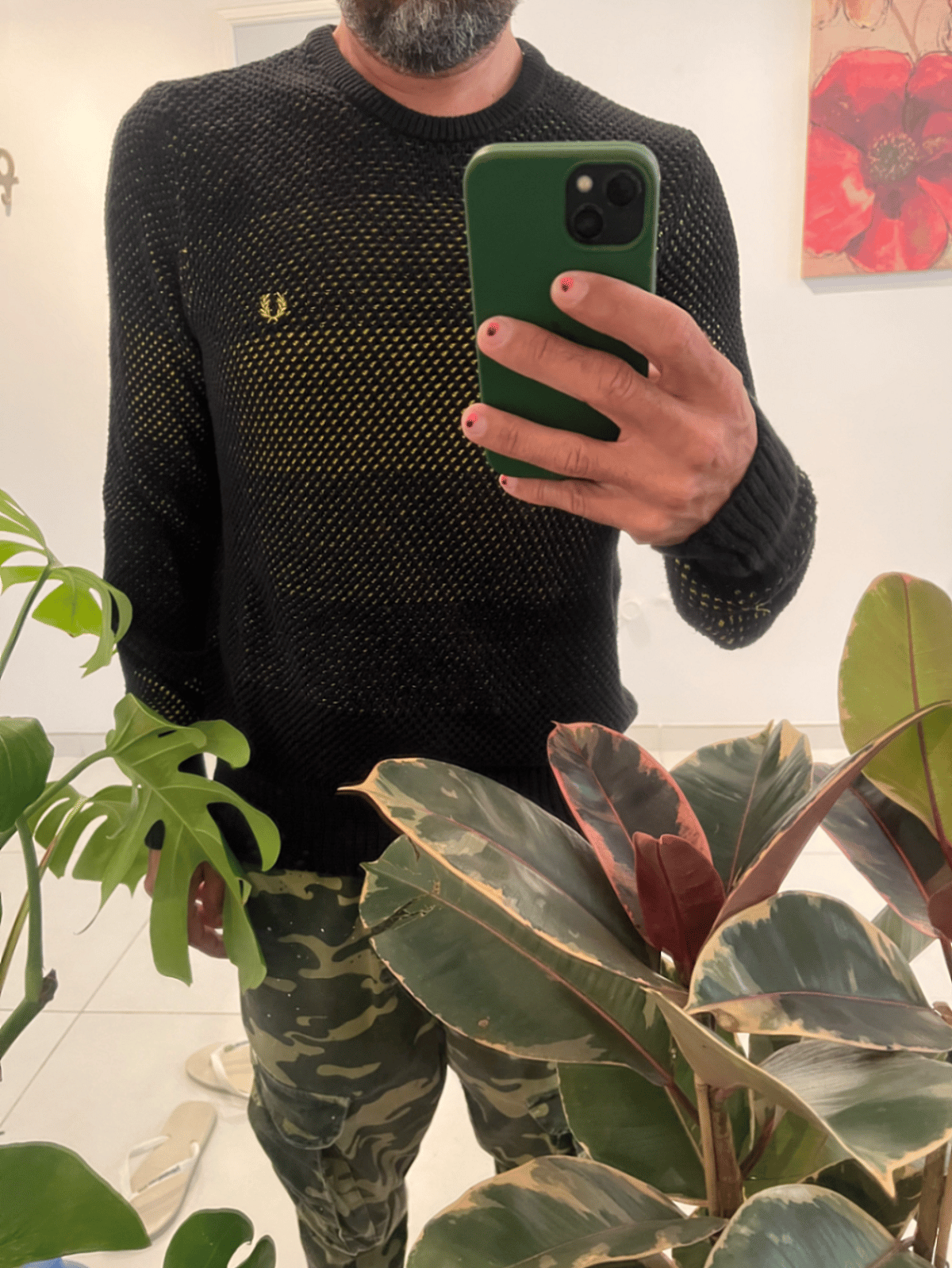 Jersey de punto negro de Fred Perry - photo 6