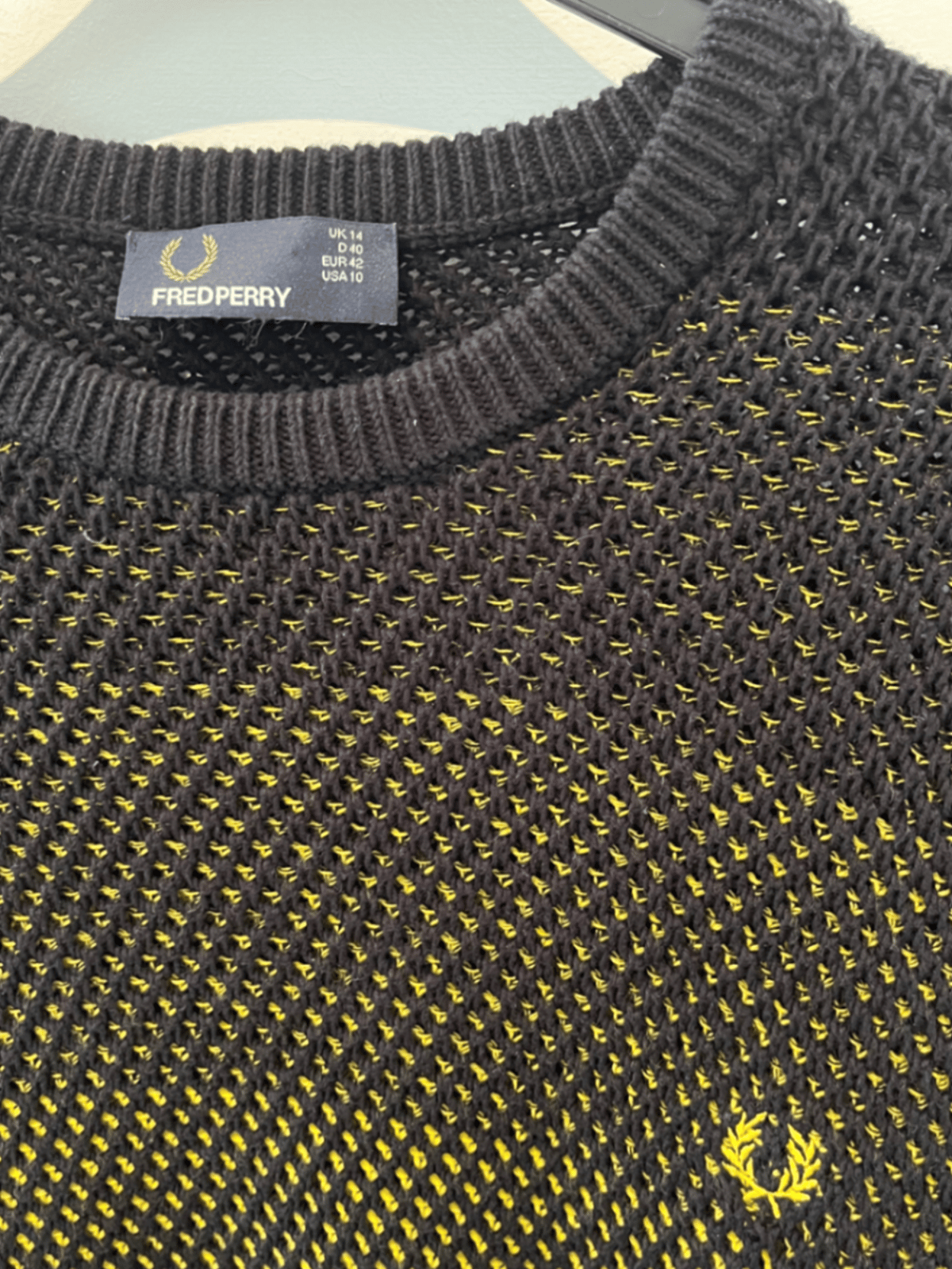 Jersey de punto negro de Fred Perry - photo 2