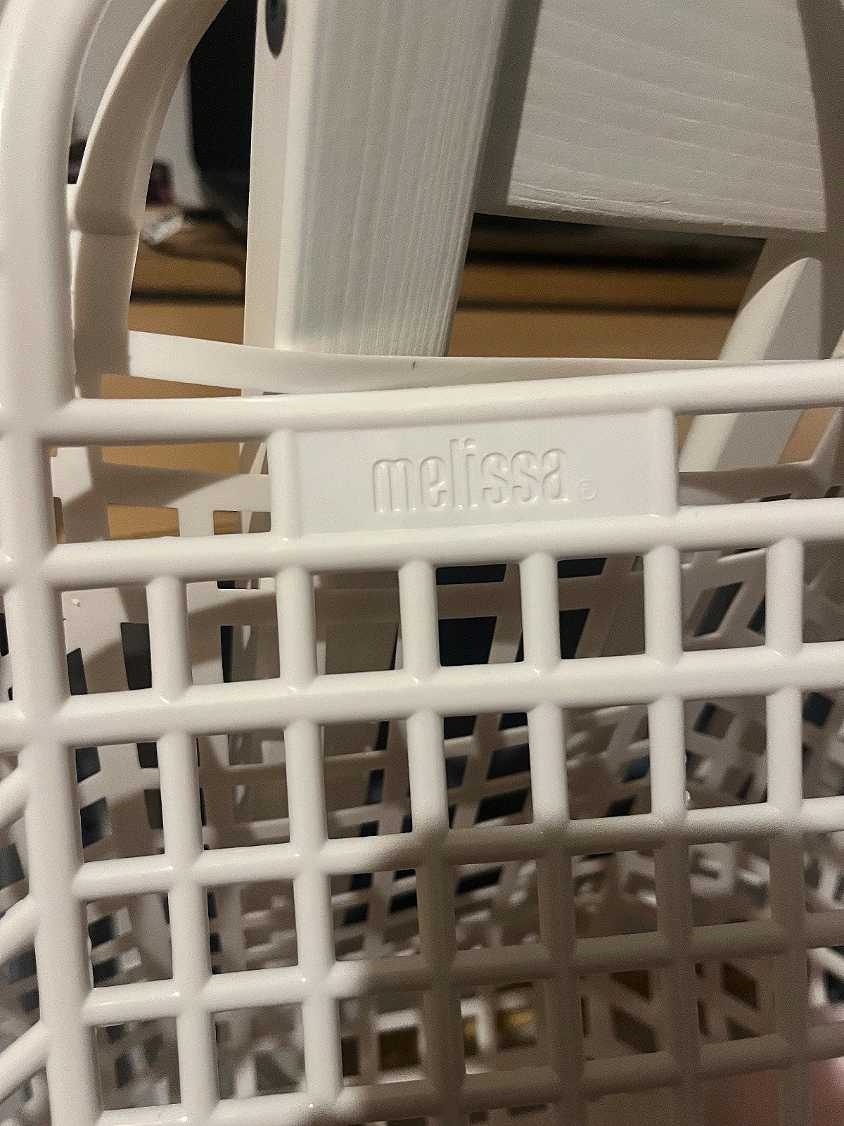 Borsa a cestino in plastica bianca Melissa - photo 5