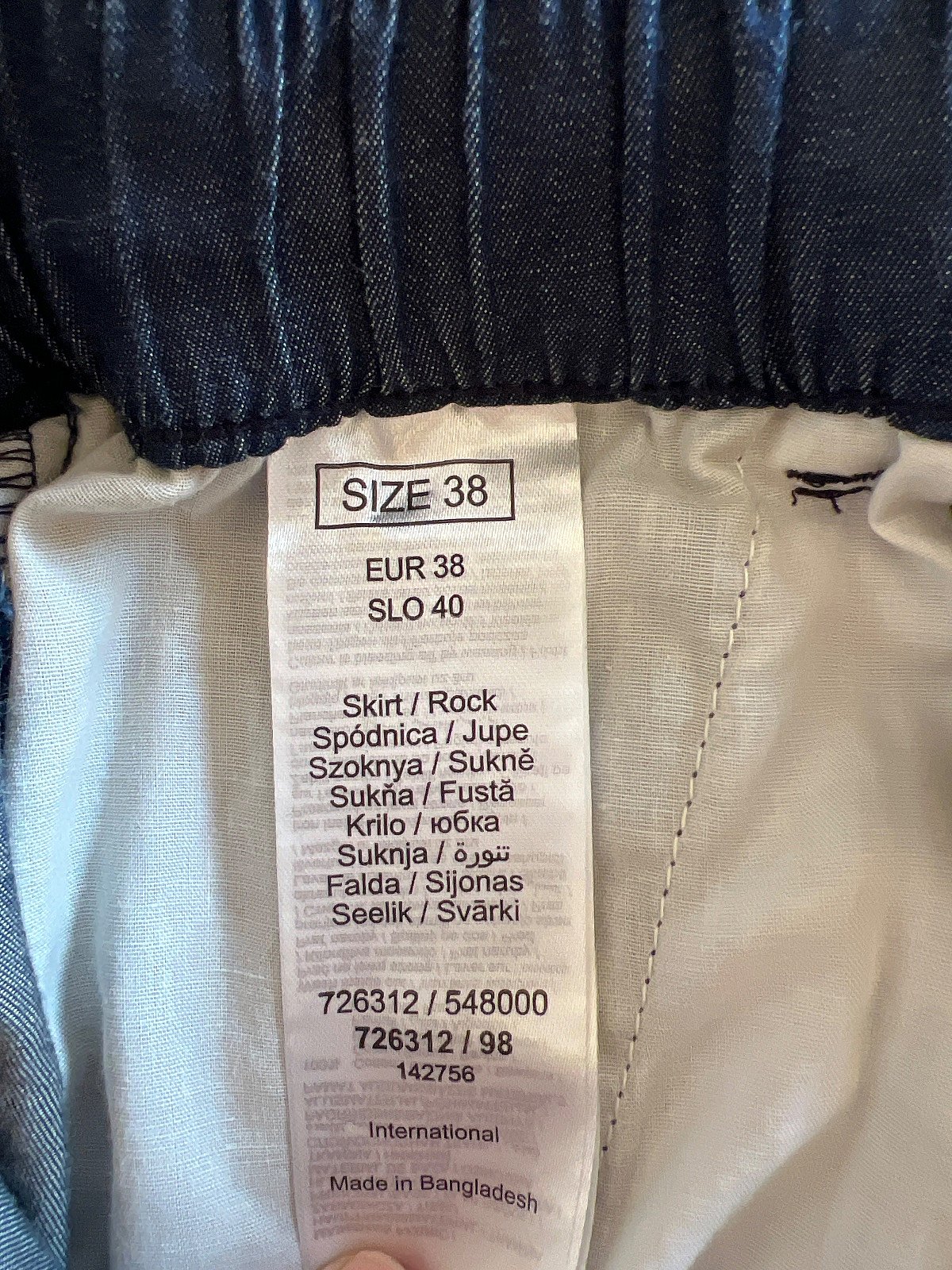 Dbielet tad-denim Orsay b'rabta fil-qadd - photo 3