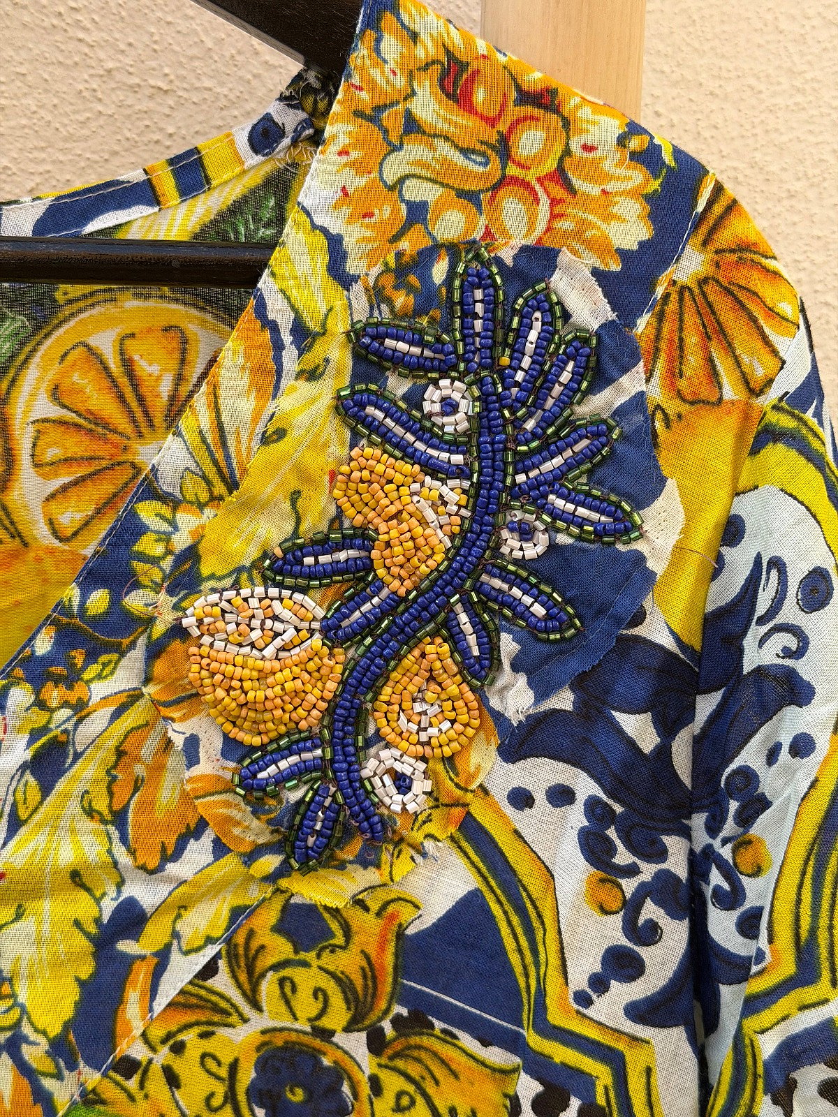 Top/túnica con estampado de limones de Antica Sartoria - photo 3