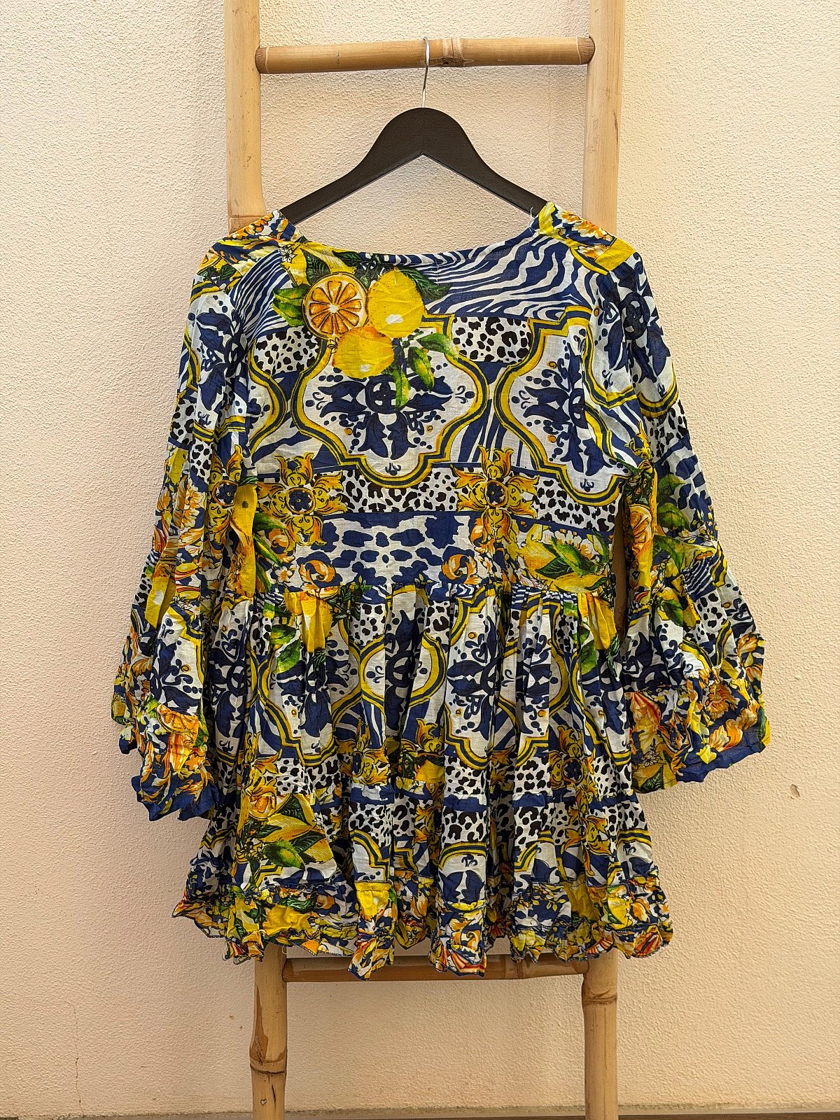 Top/túnica con estampado de limones de Antica Sartoria - photo 4