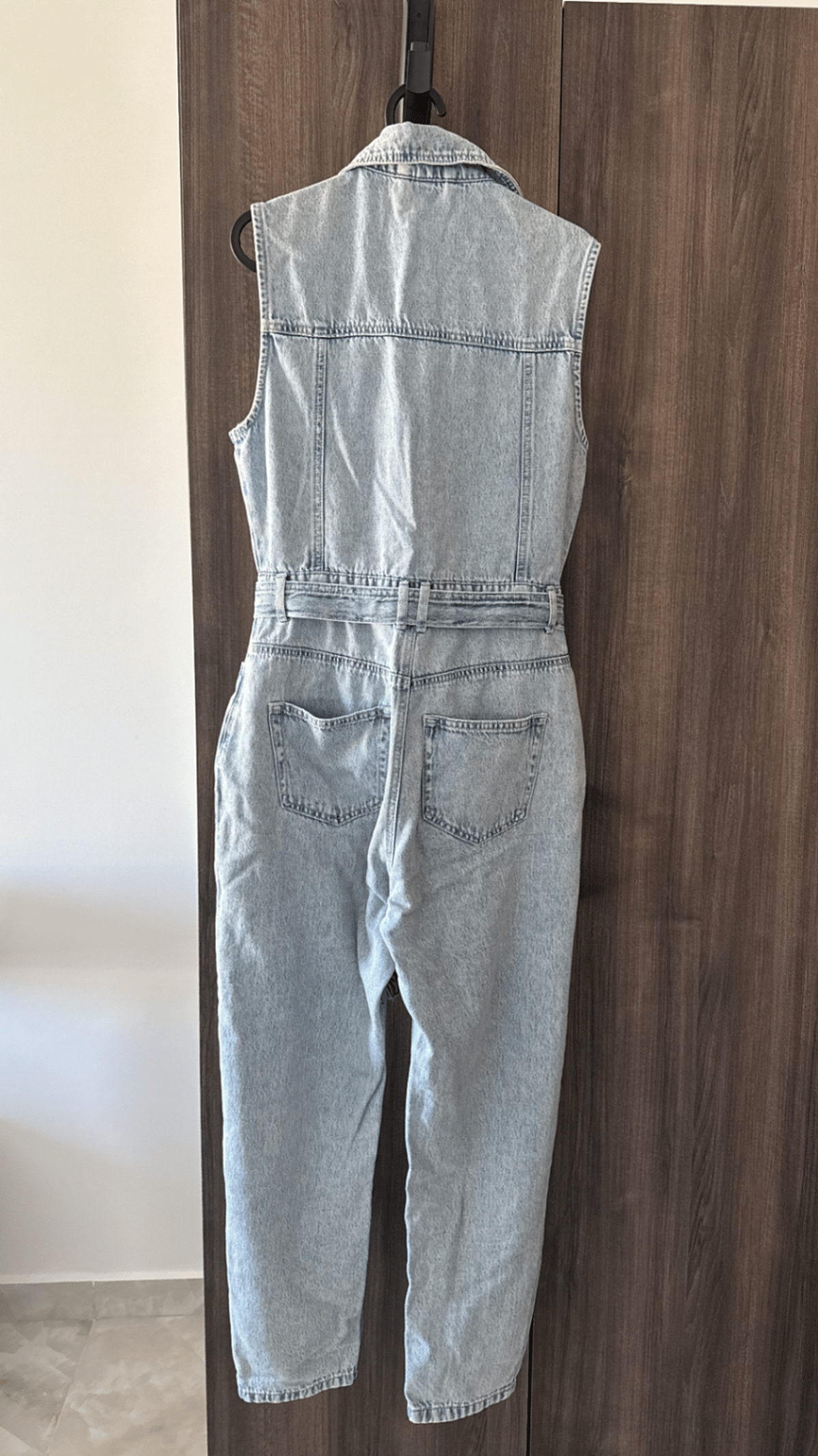 Tuta in denim chiaro senza maniche - photo 3