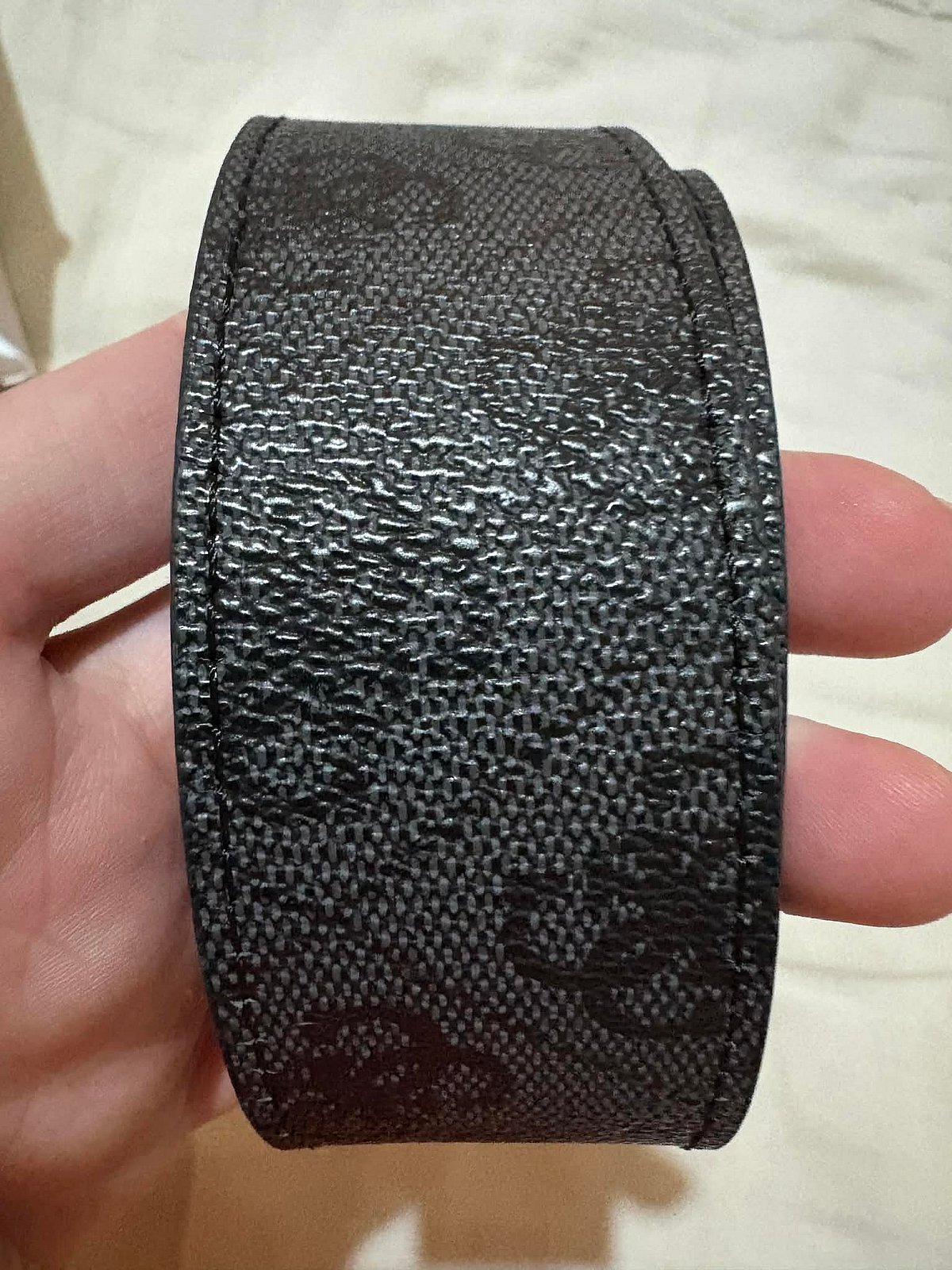 Guess Black Monogram Belt Gold Buckle - photo 3