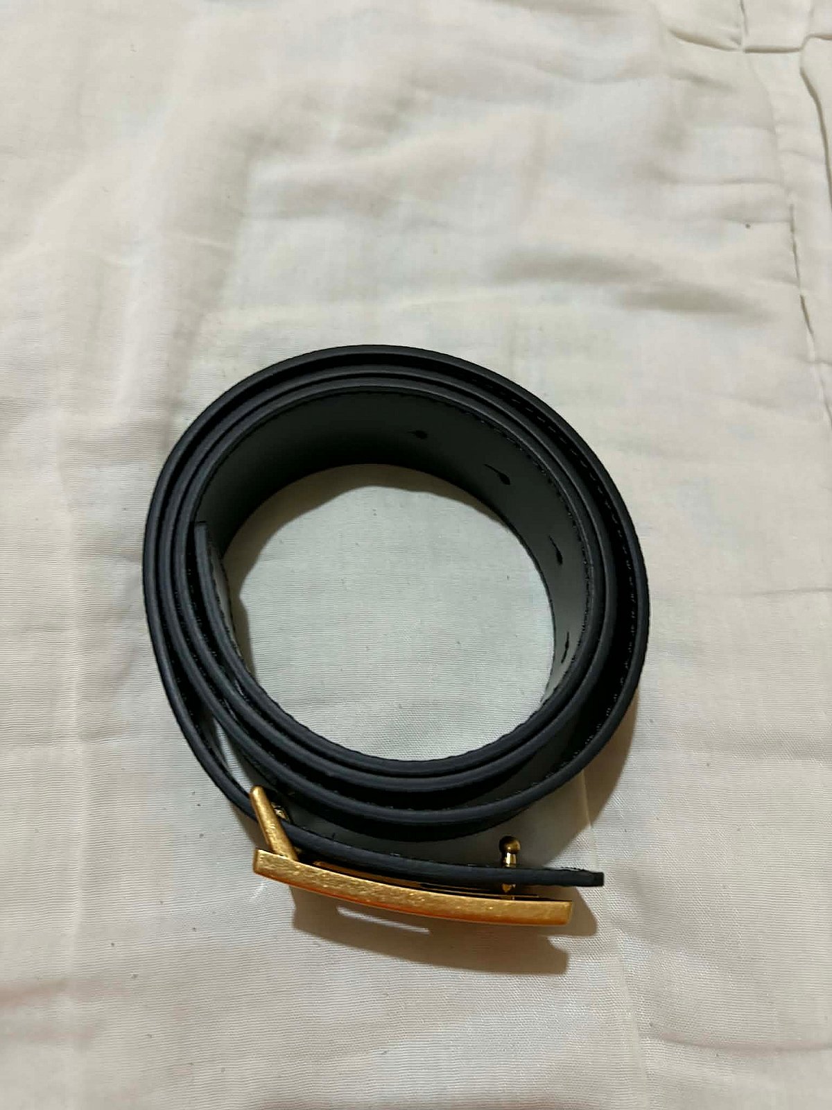 Guess Black Monogram Belt Gold Buckle - photo 2