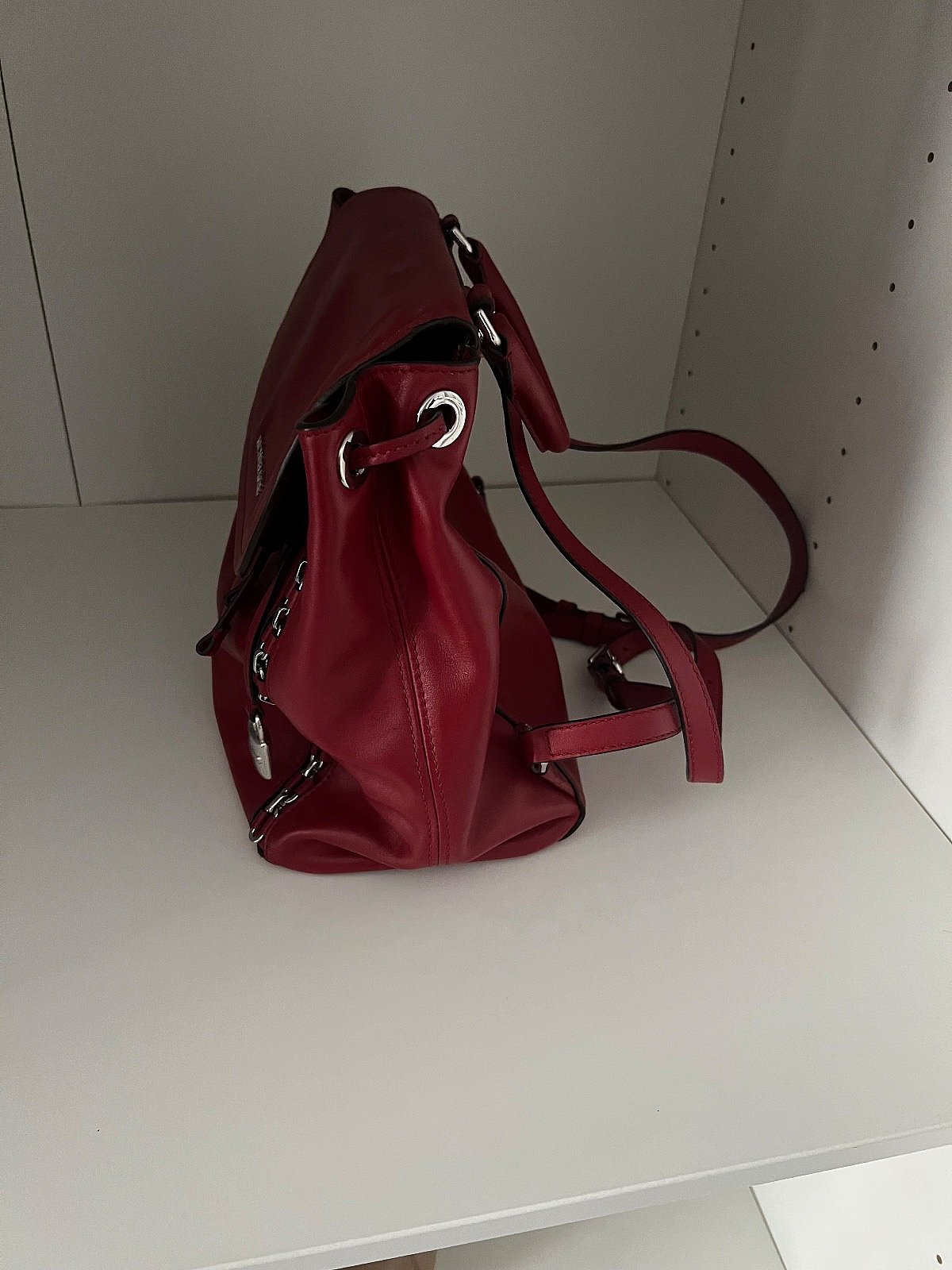Michael Kors Red Leather Backpack - photo 2