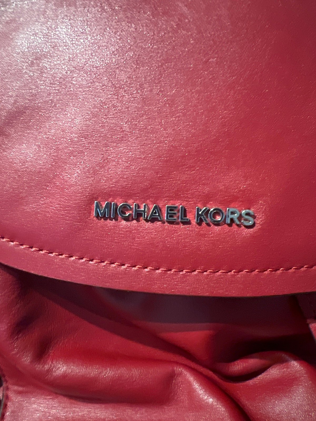 Michael Kors Red Leather Backpack - photo 5