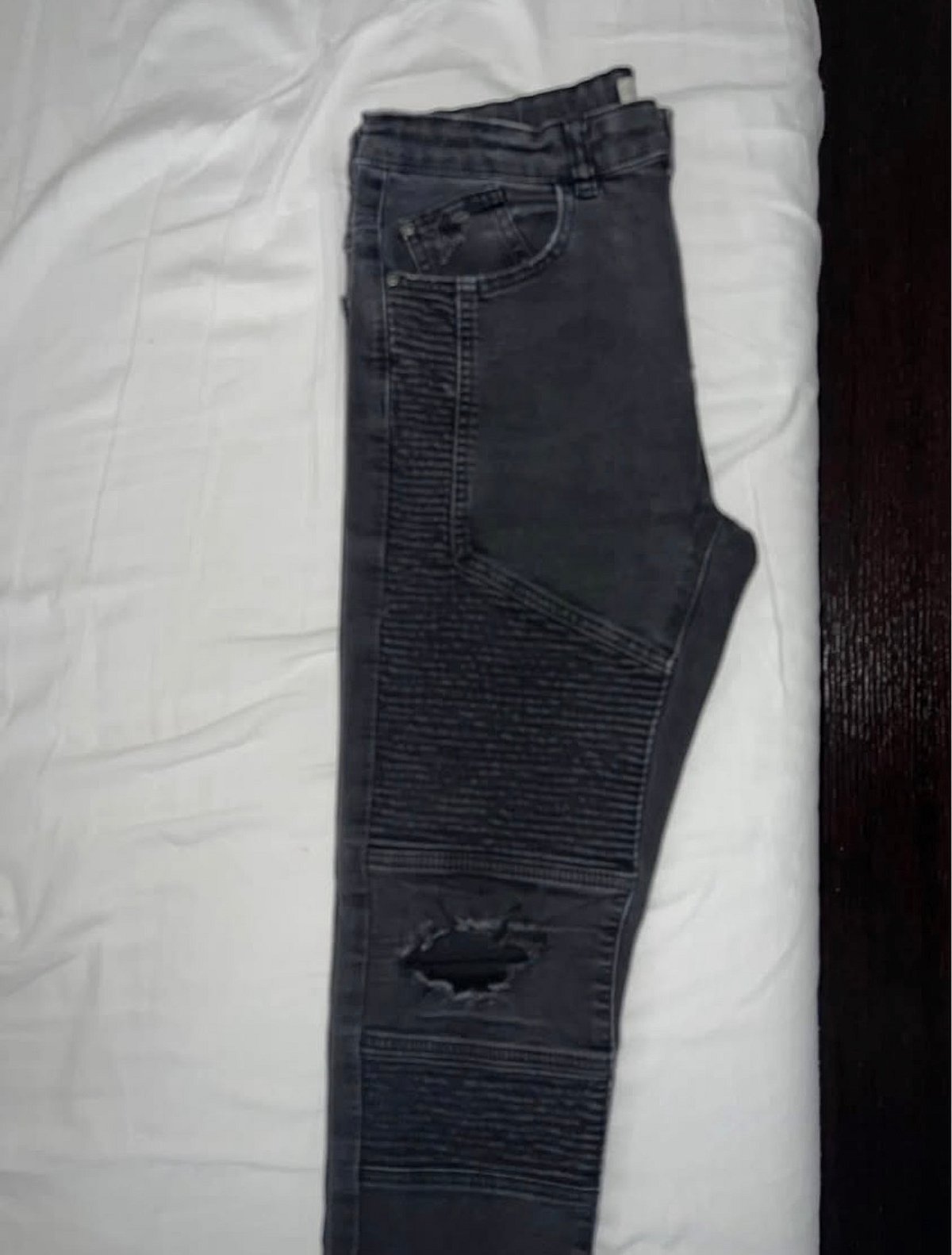 Jeans tal-Biker Iswed Imħassra Zara Boys - photo 2