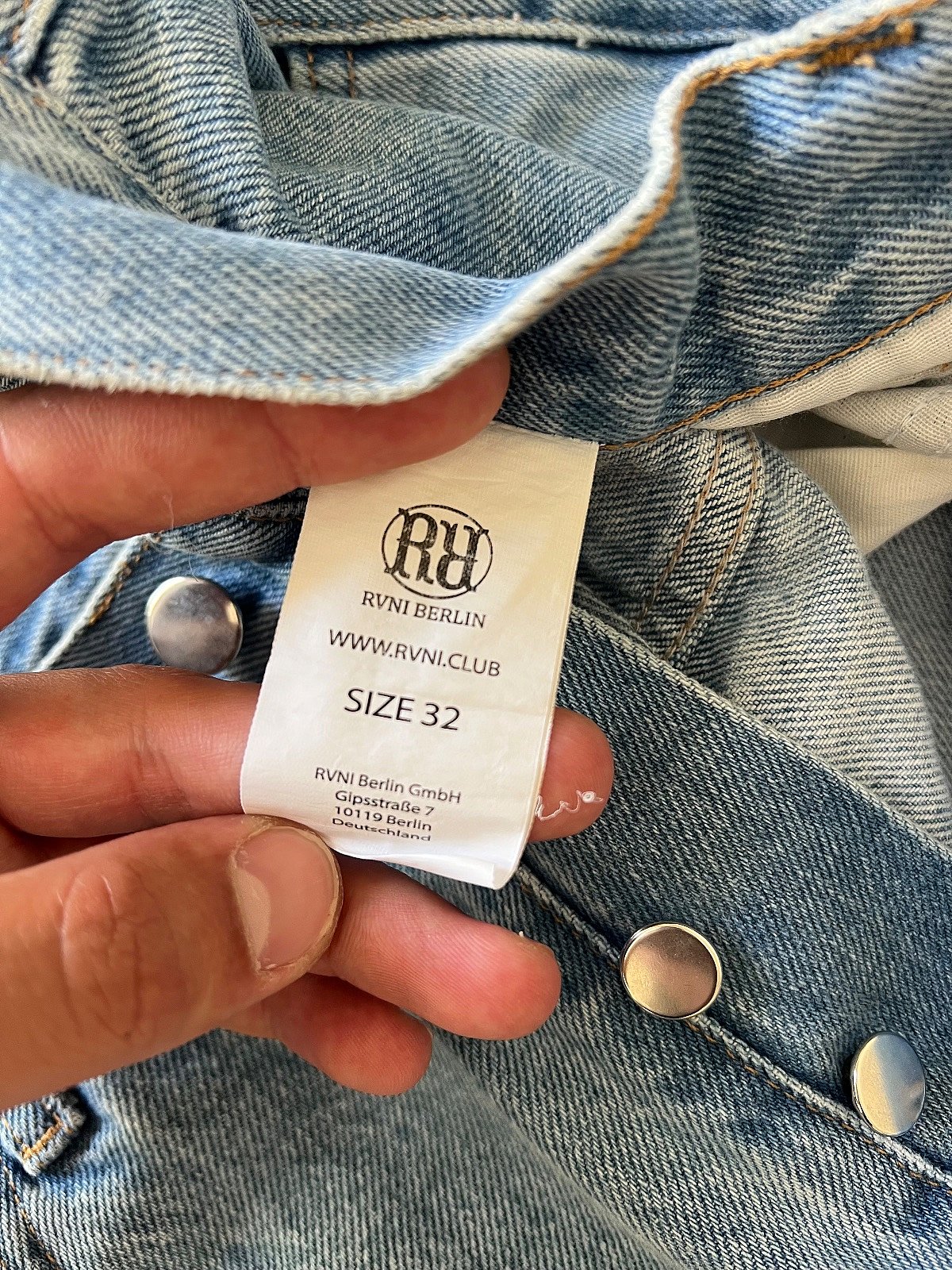 Pantalones vaqueros RAVANI – Corte recto | Azul claro | Talla 32 | Marca berlinesa - photo 5