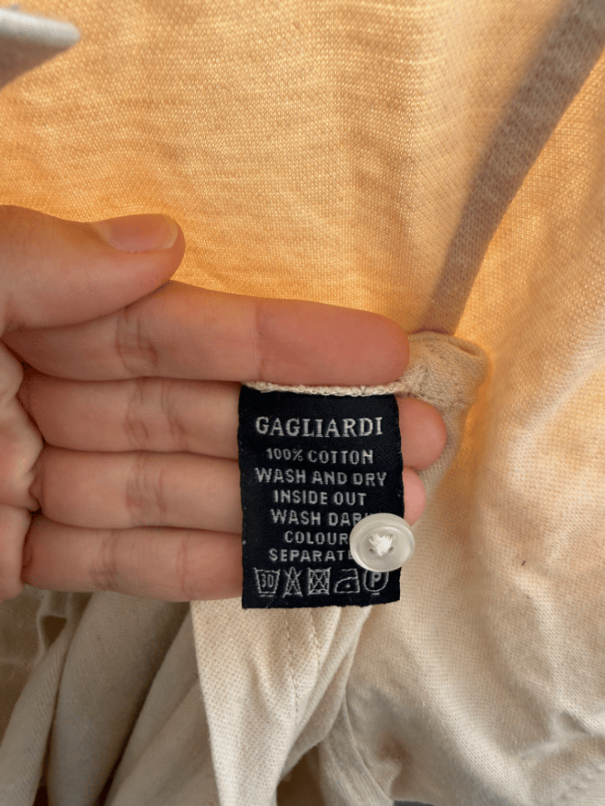 Polo Gagliardi Crema Manga Corta - photo 4
