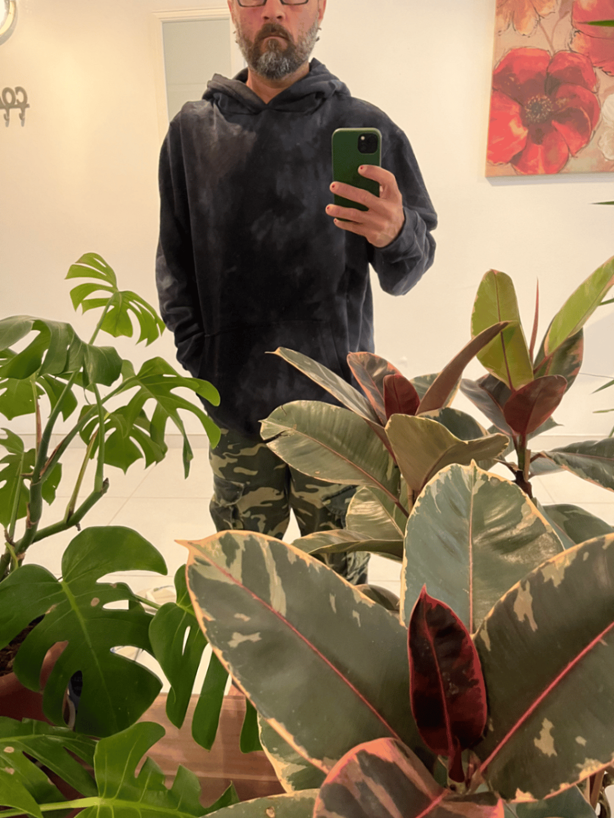 Felpa con cappuccio tie-dye e effetto acid wash - photo 5