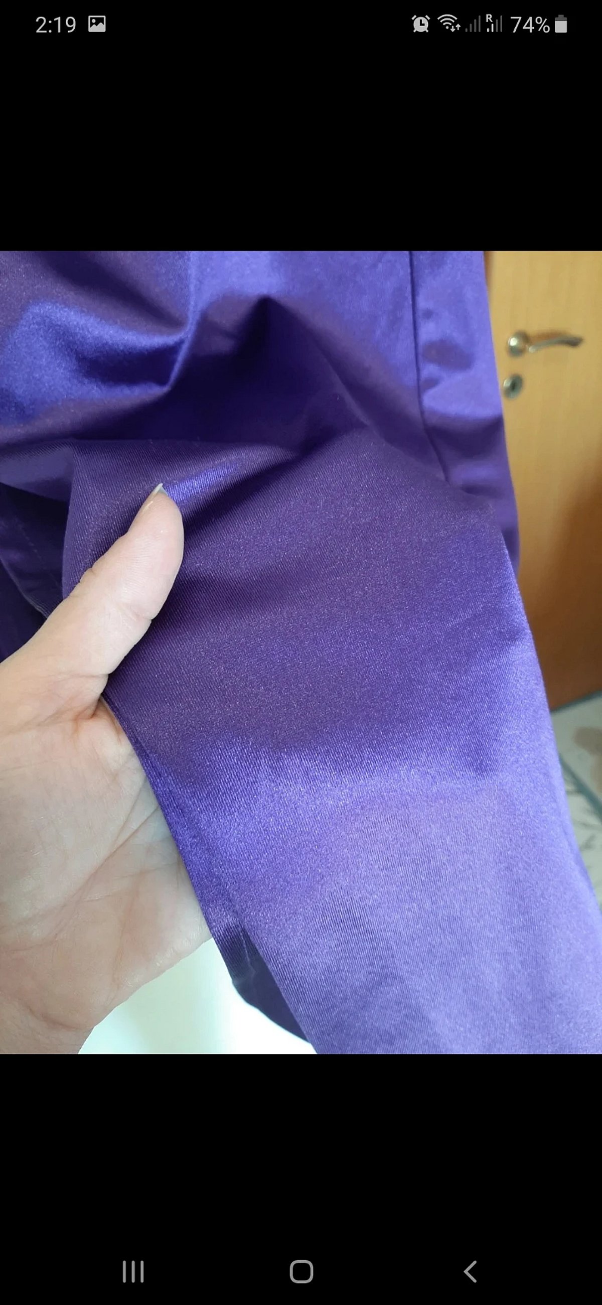 Vestido midi roxo com recortes - photo 7