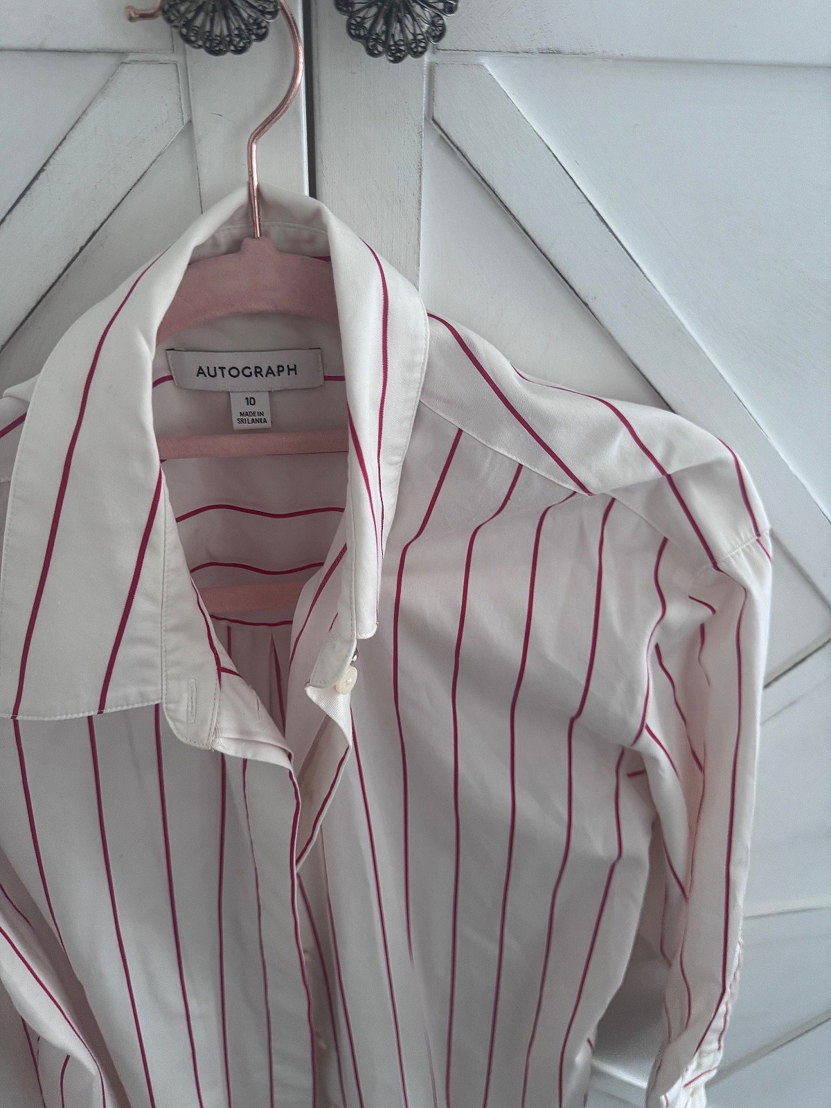 Camisa de algodón a rayas de Autograph - photo 3