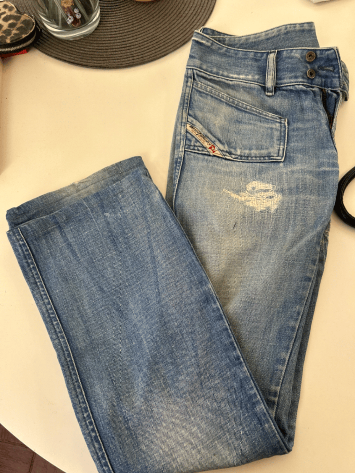 Jeans Diesel Distressed Light Wash Y2K - photo 3