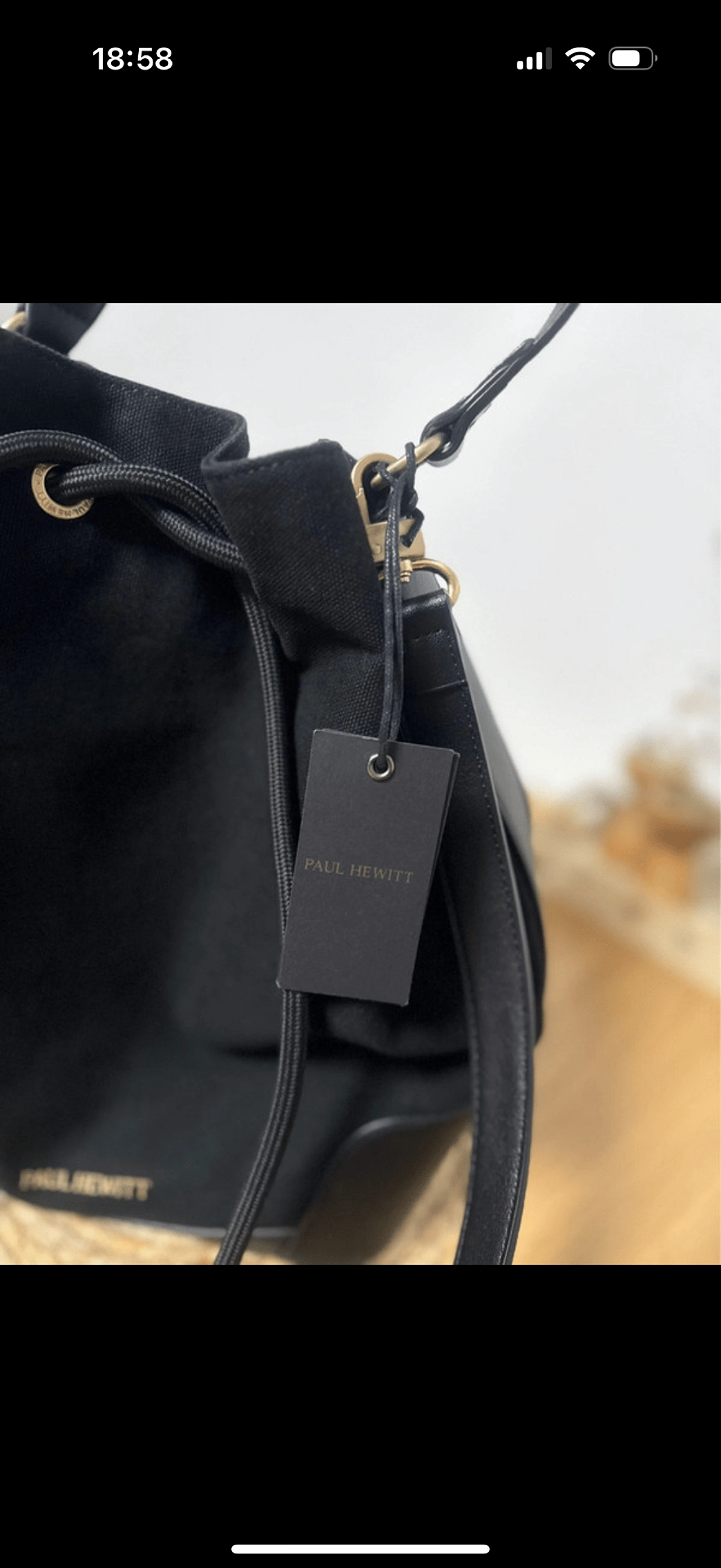 Borsa a secchiello nera Paul Hewitt - photo 5