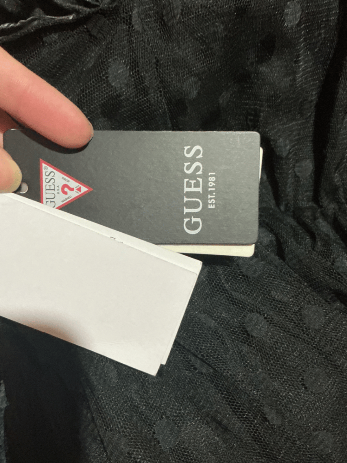 Ilbies tal-malja Guess Iswed bil-Puntini - photo 5