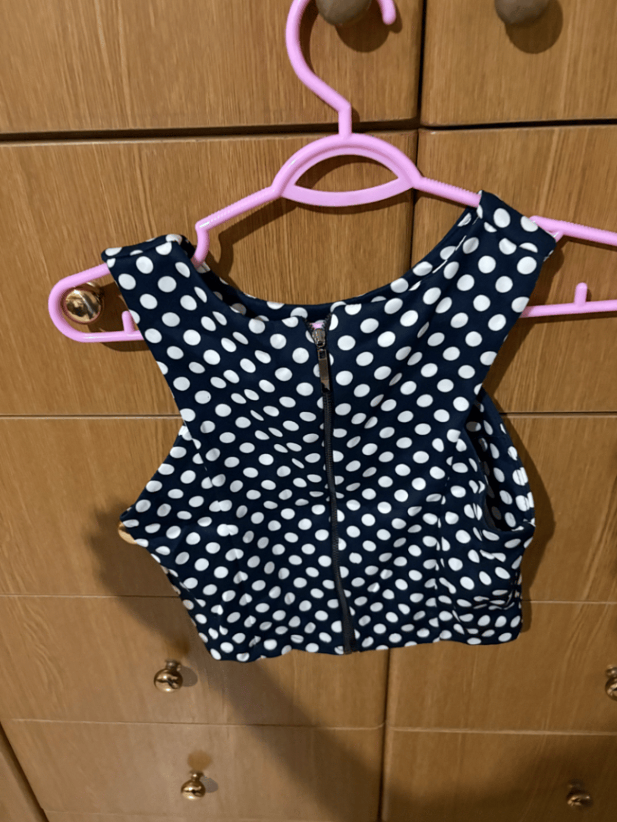 Top qasir bla kmiem b'punti Polka - photo 2