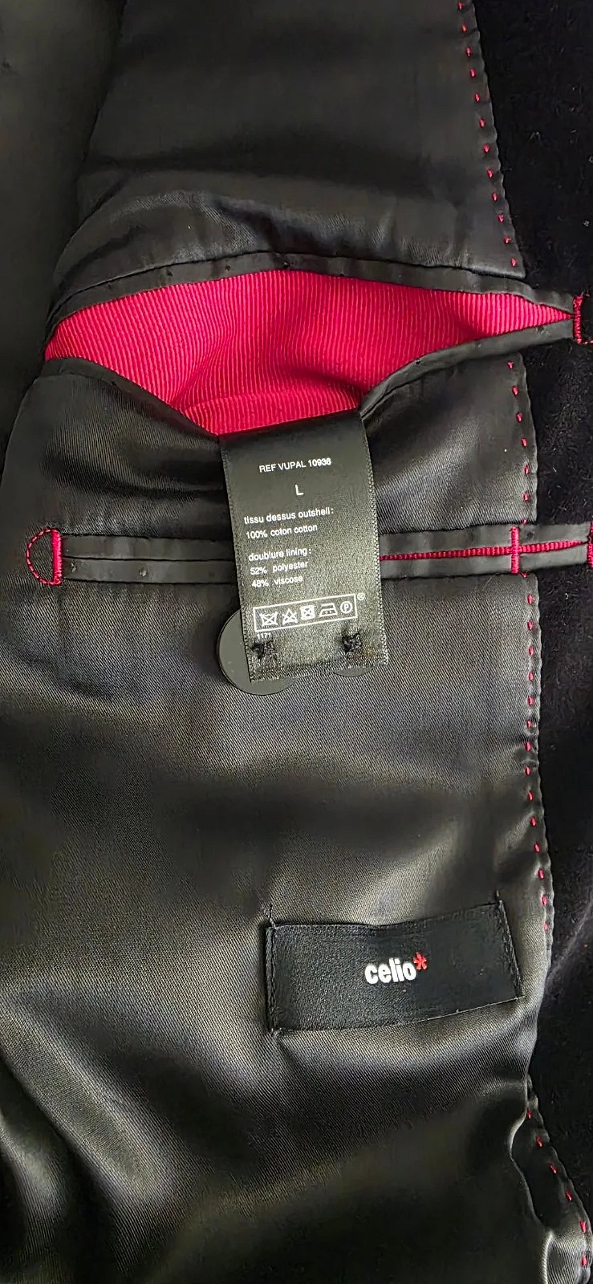 Blazer de terciopelo negro de Celio - photo 3