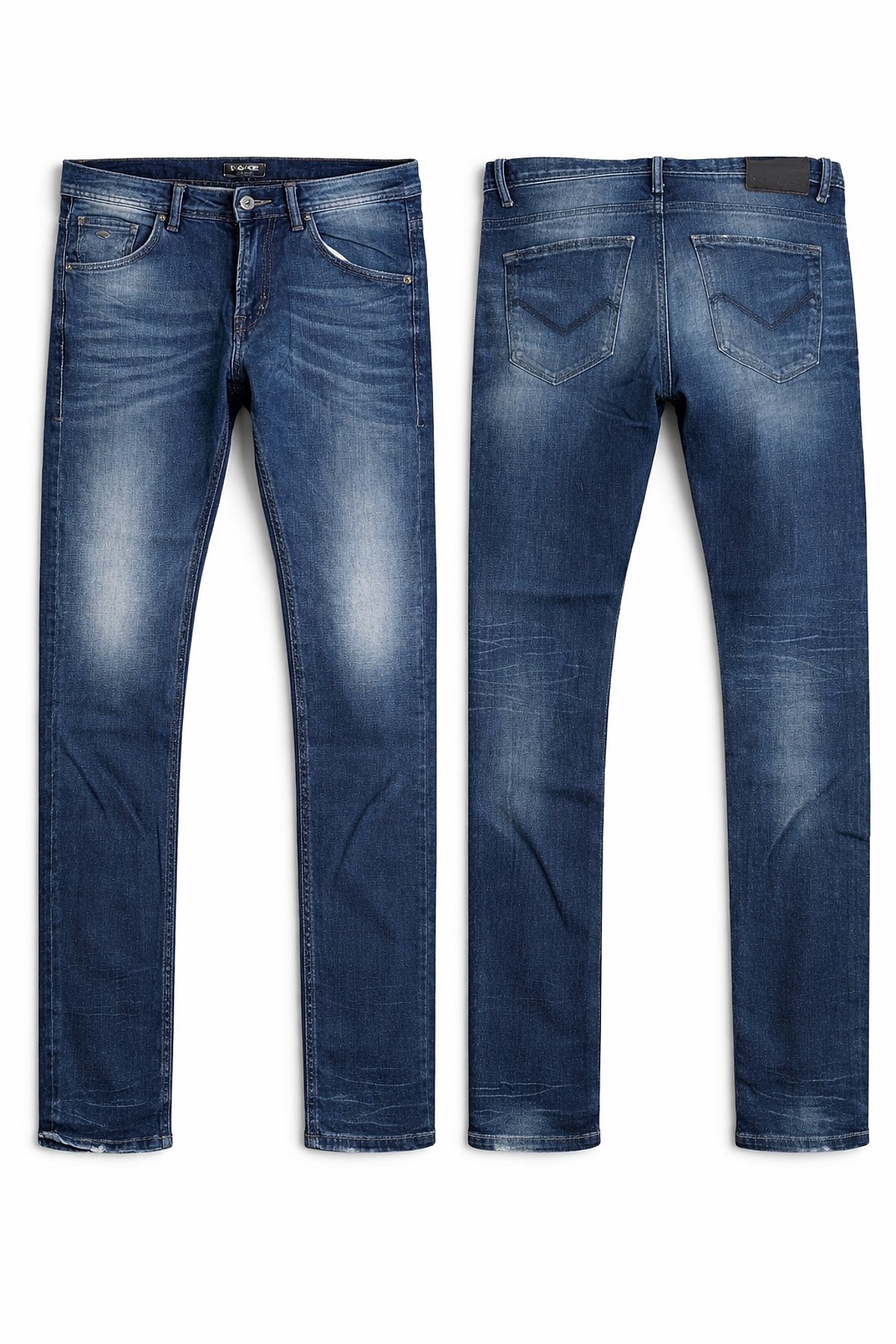Jeans slim fit blu slavati - photo 2