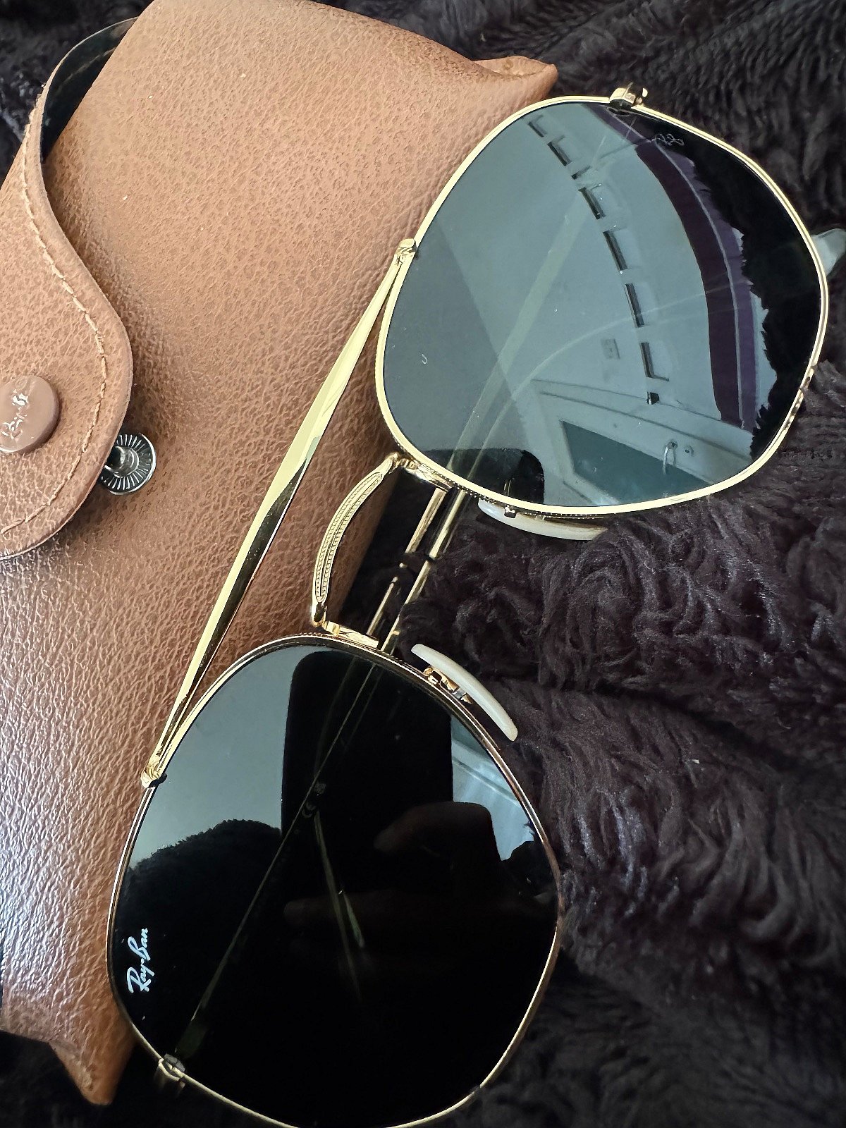 Occhiali da sole Ray-Ban con montatura dorata - photo 2