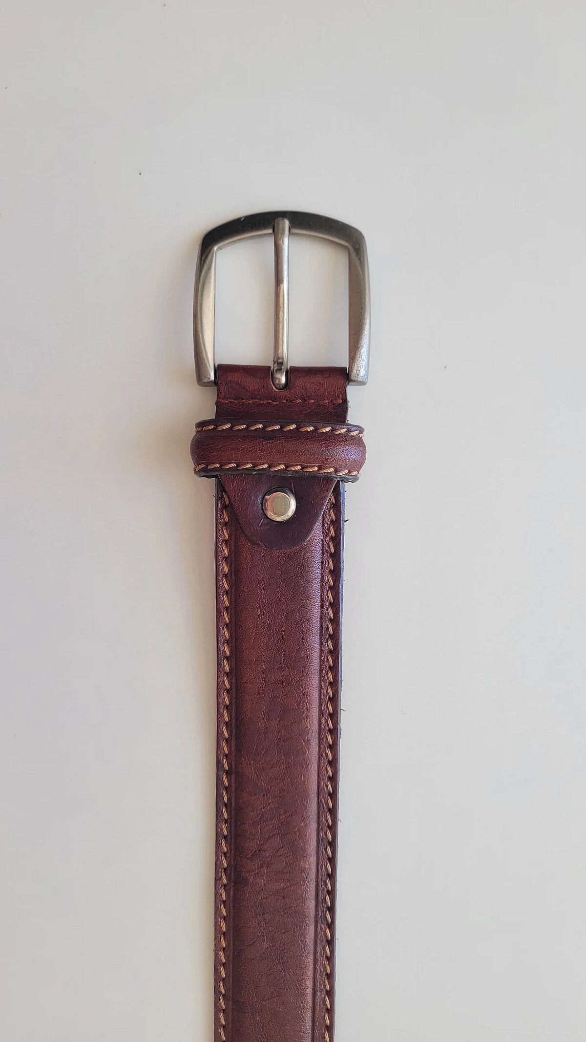 Brown Leather Buckle Belt - photo 2
