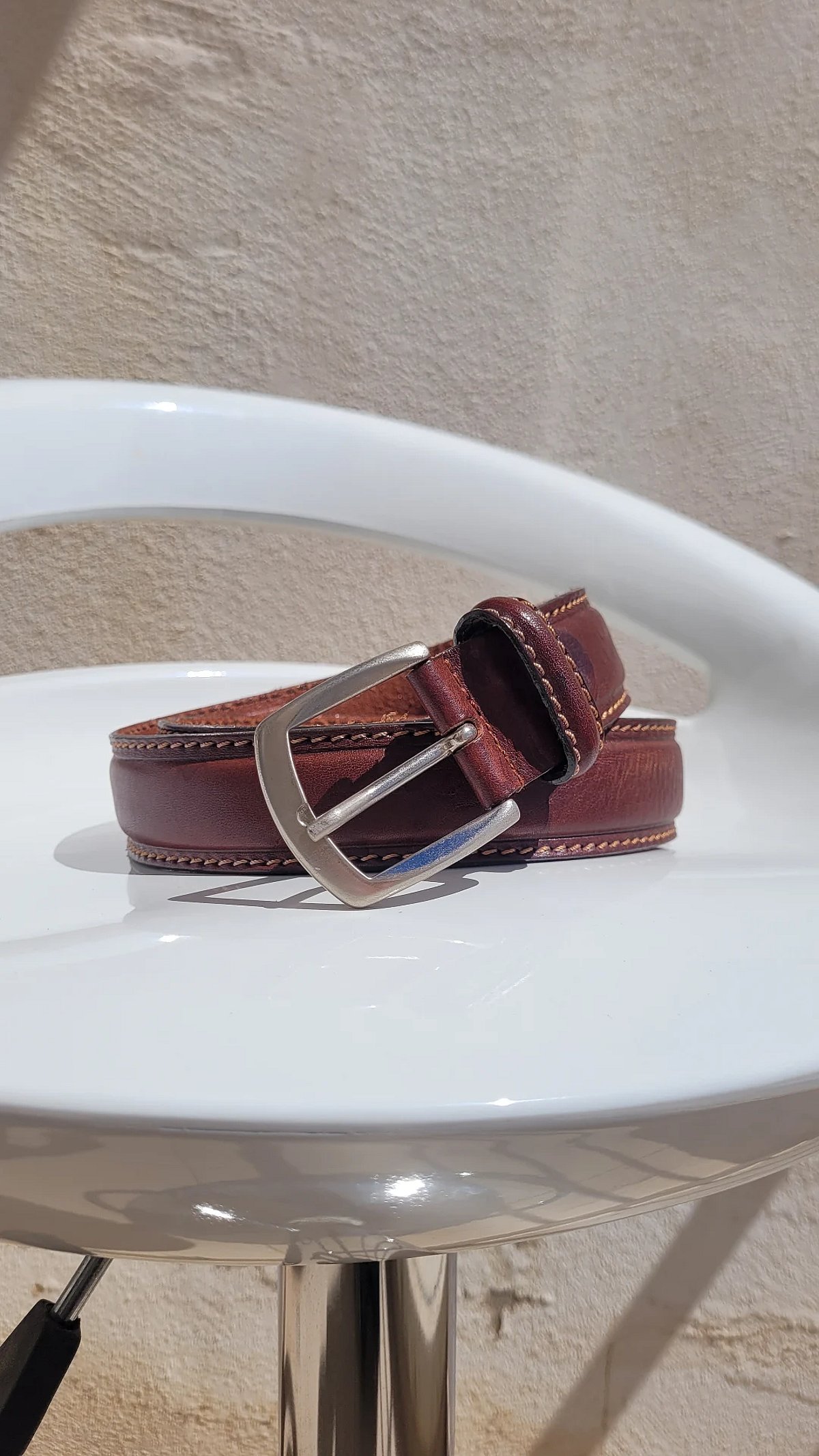 Brown Leather Buckle Belt - photo 3