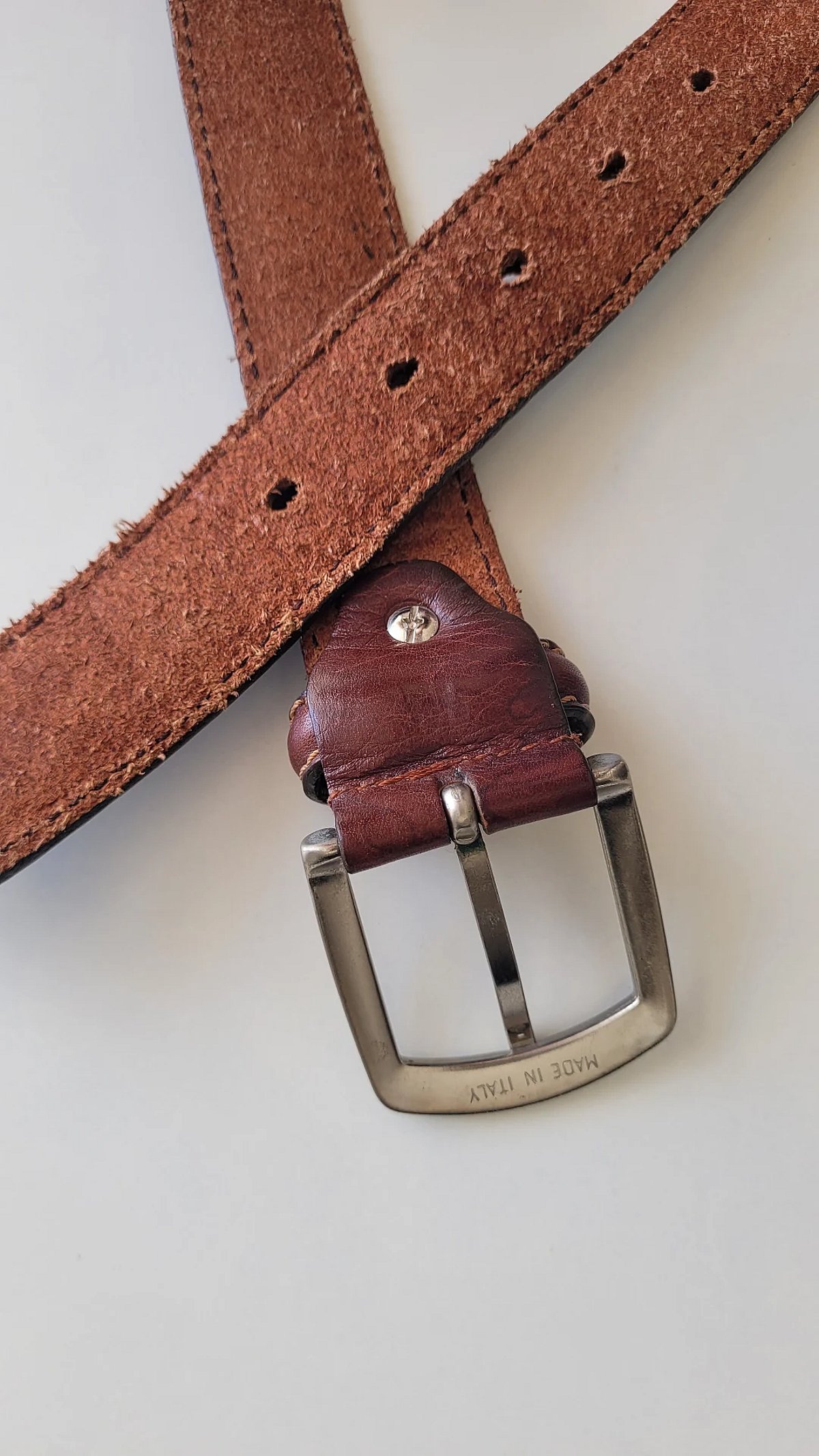 Brown Leather Buckle Belt - photo 7