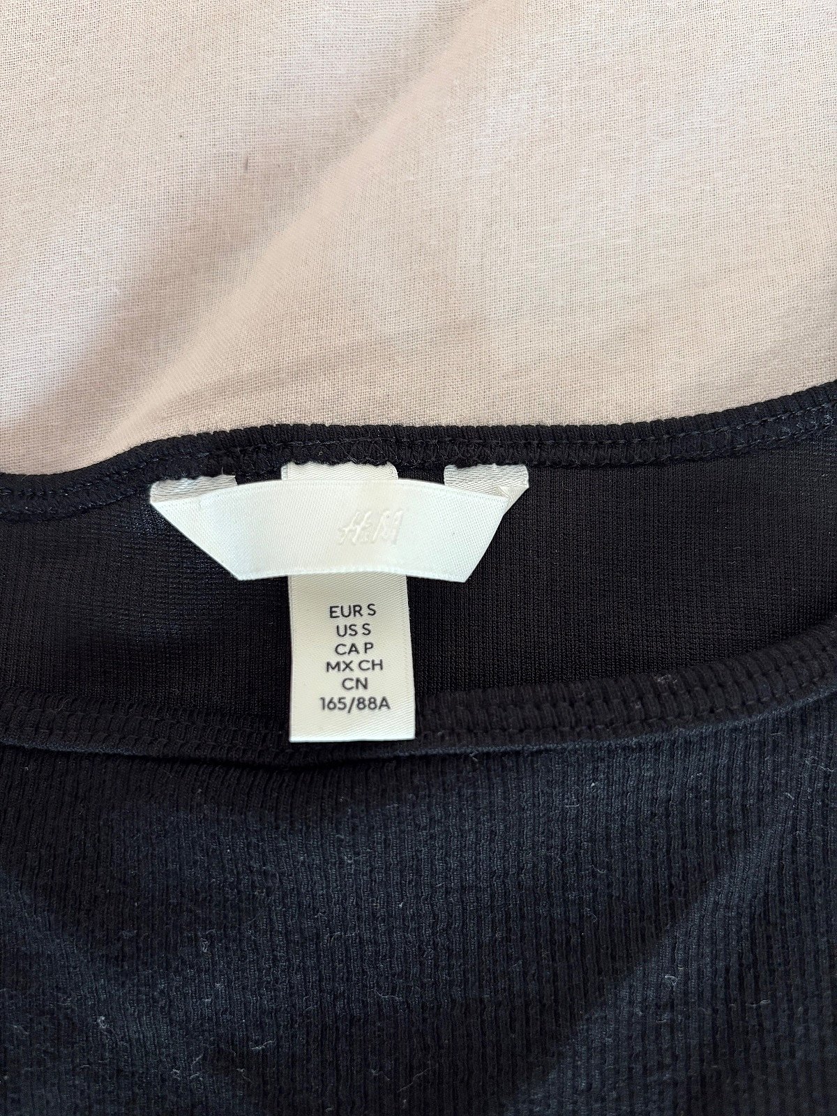 Canotta nera a costine con scollo quadrato di H&M - photo 3