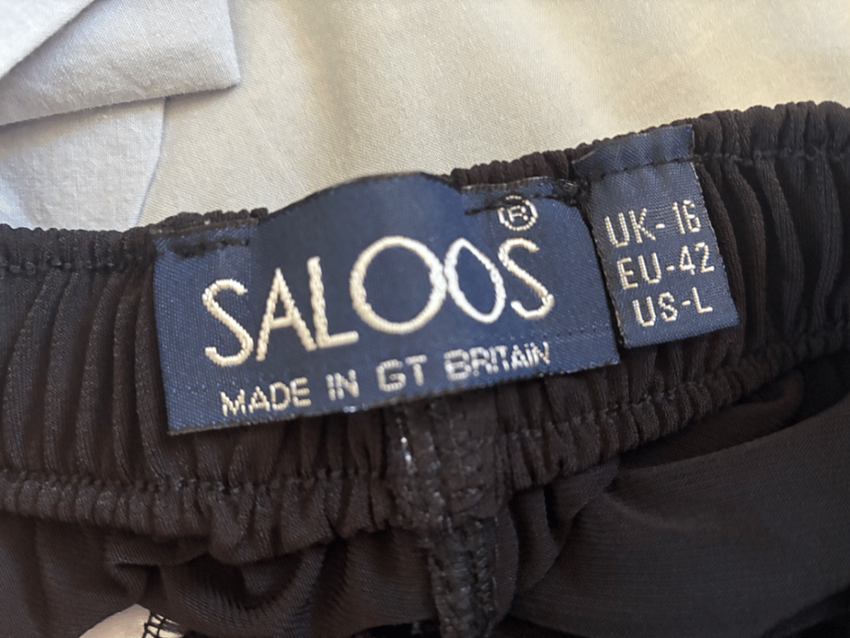 Saloos Black Elasticated Wide Leg Trousers - photo 3