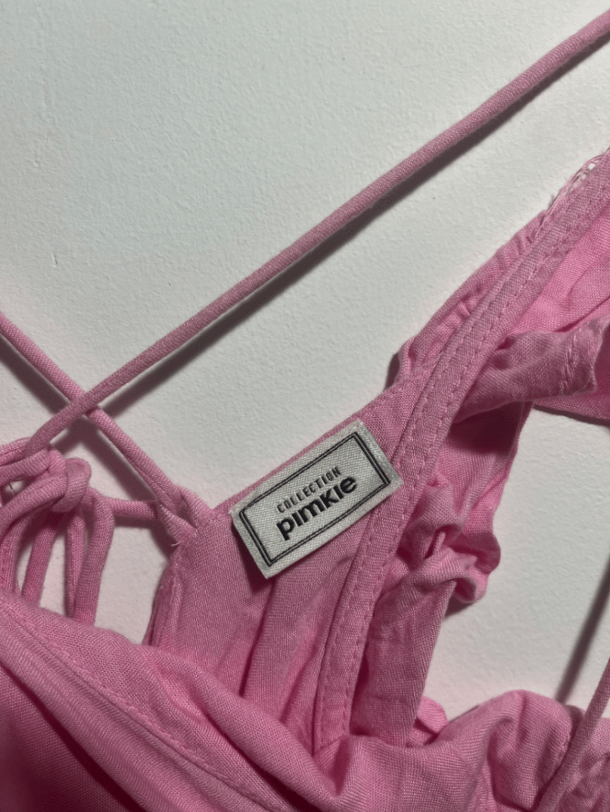 Pink Ruffle Strap Mini Playsuit - photo 4
