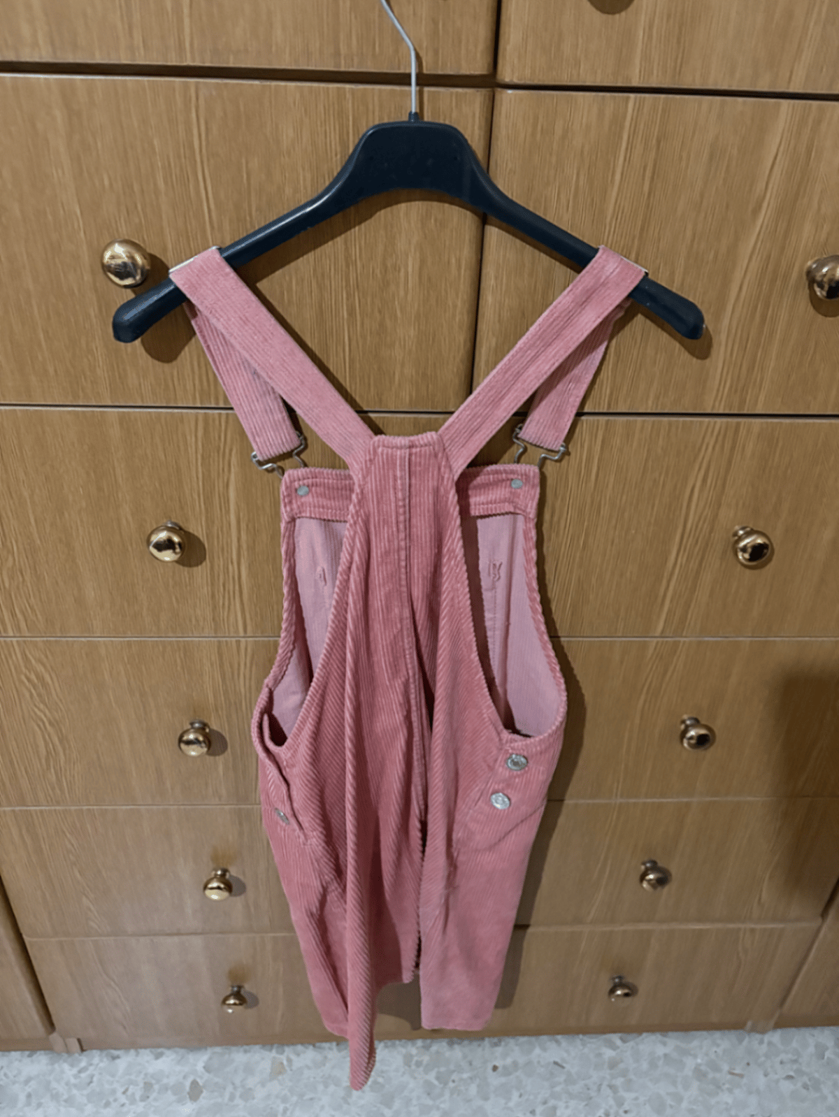 Vestido peto rosa de pana - photo 2