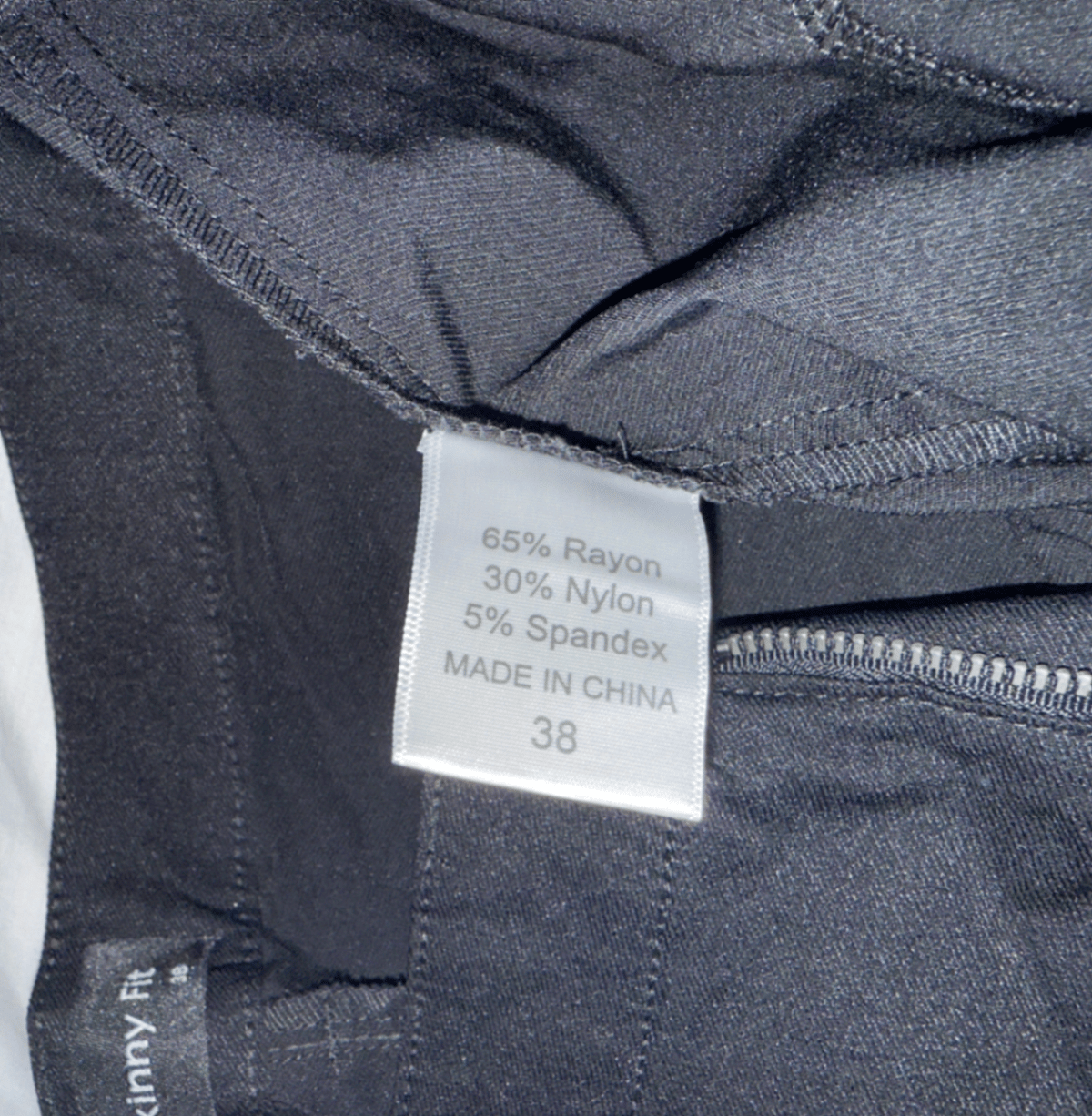Black Skinny Fit Smart Trousers - photo 3