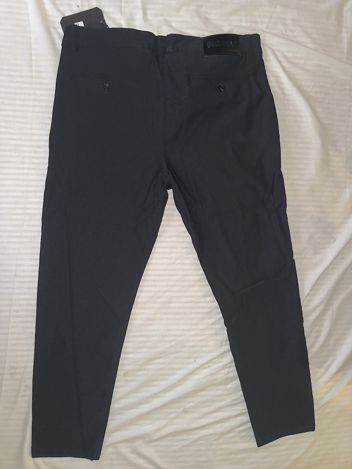 Black Skinny Fit Smart Trousers - photo 2