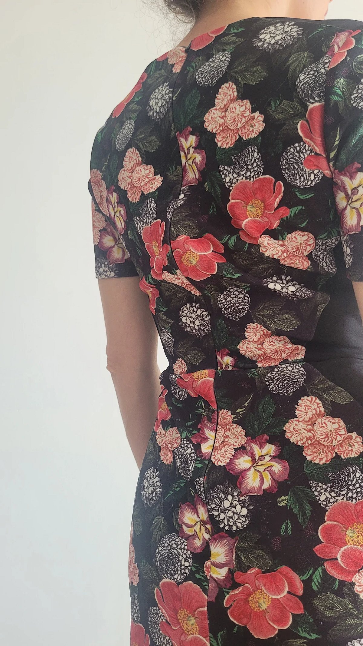 Floral Pattern Short Sleeve Dress - photo 4