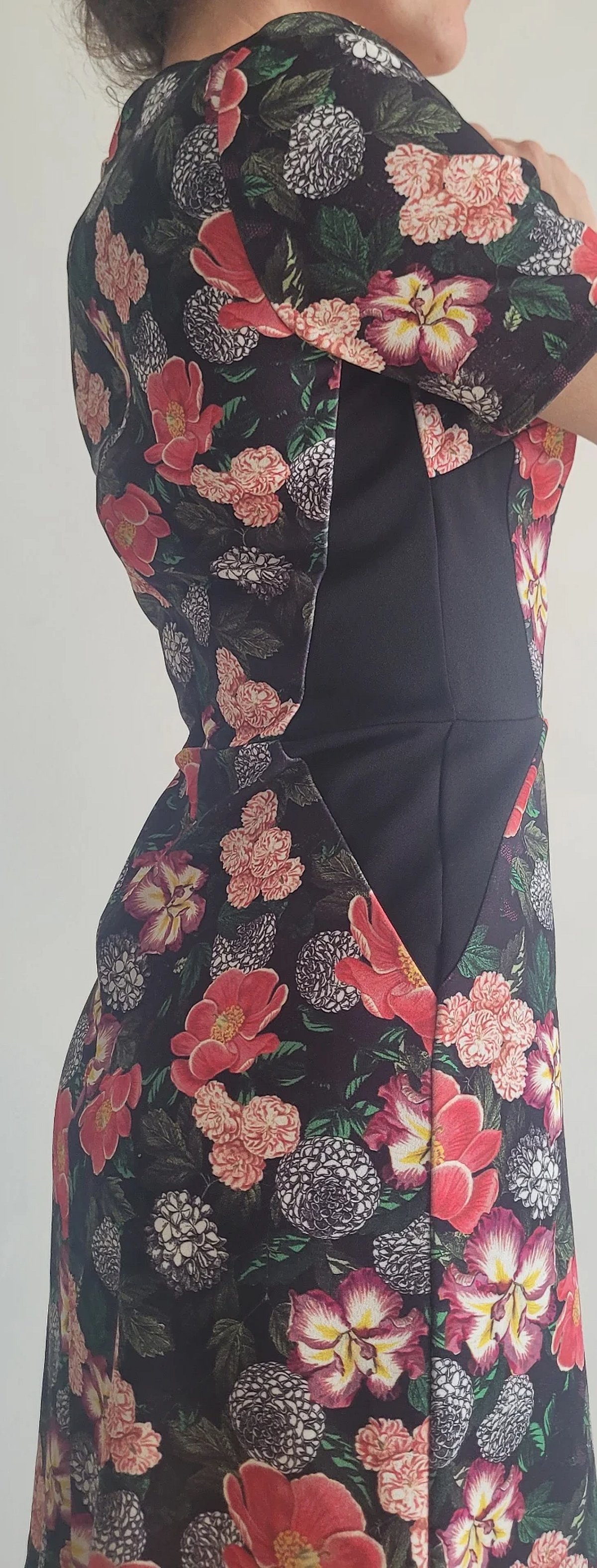 Floral Pattern Short Sleeve Dress - photo 3