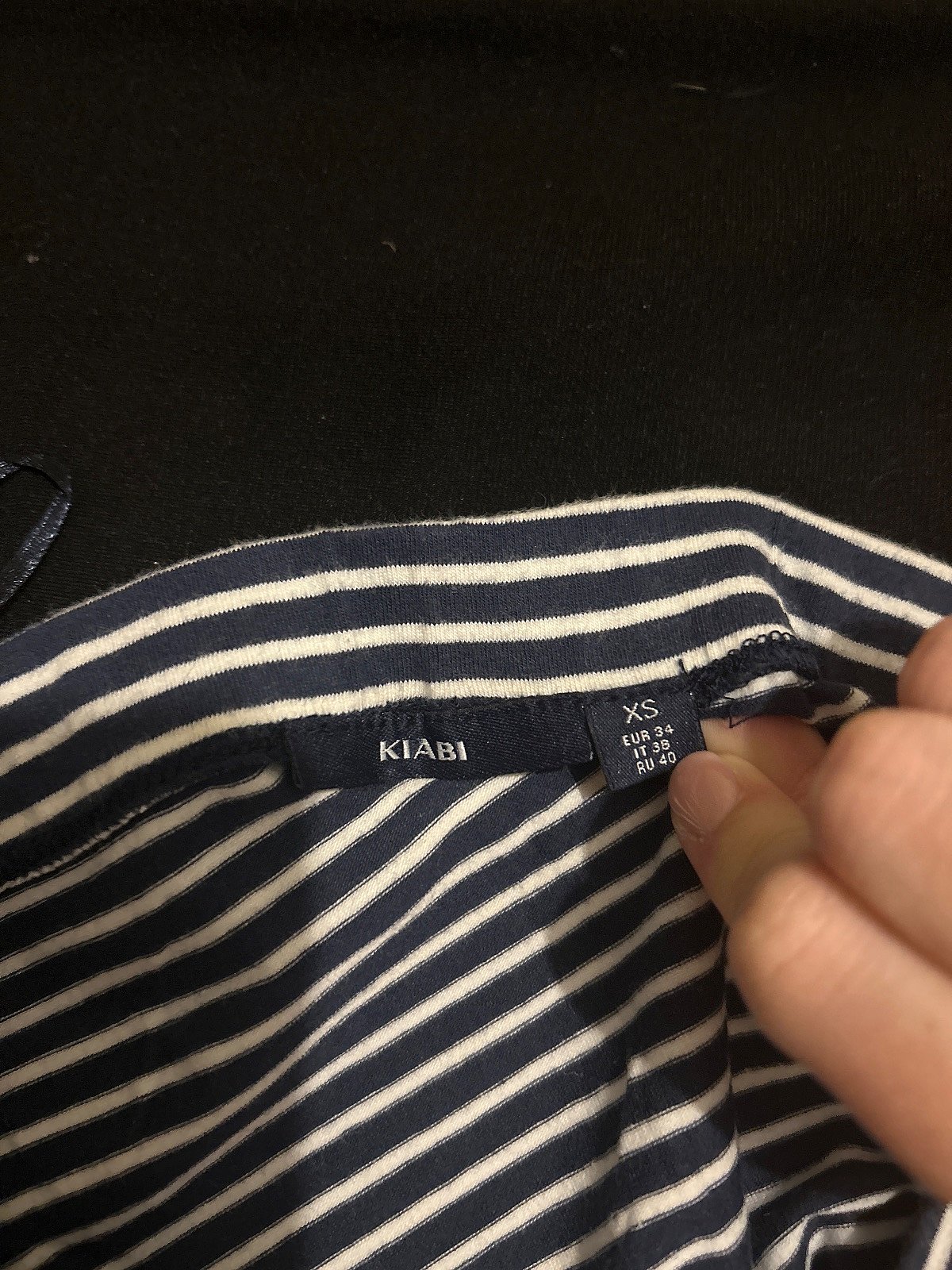Gonna a righe blu navy e bianche - photo 2