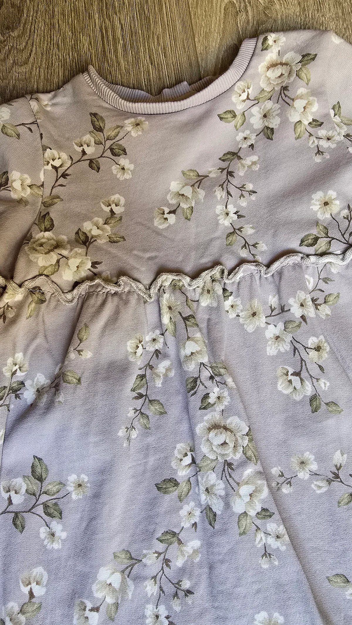 Vestido floral de manga comprida para bebé - photo 2