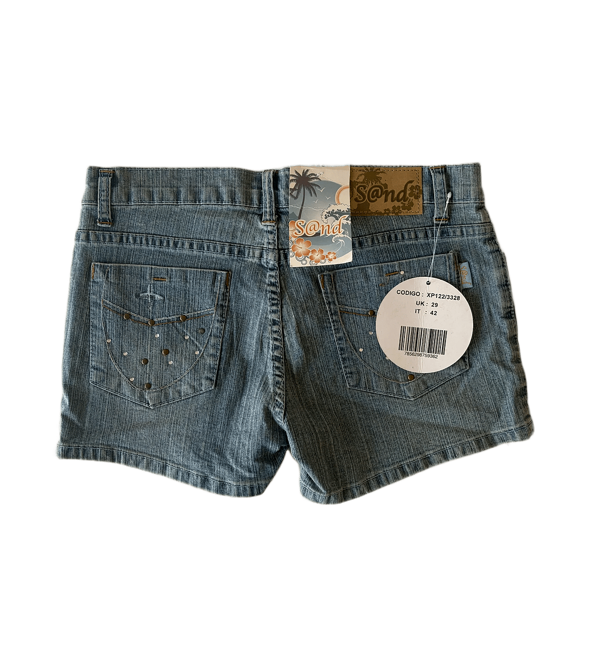 Vintage Denim Studded Shorts - photo 2