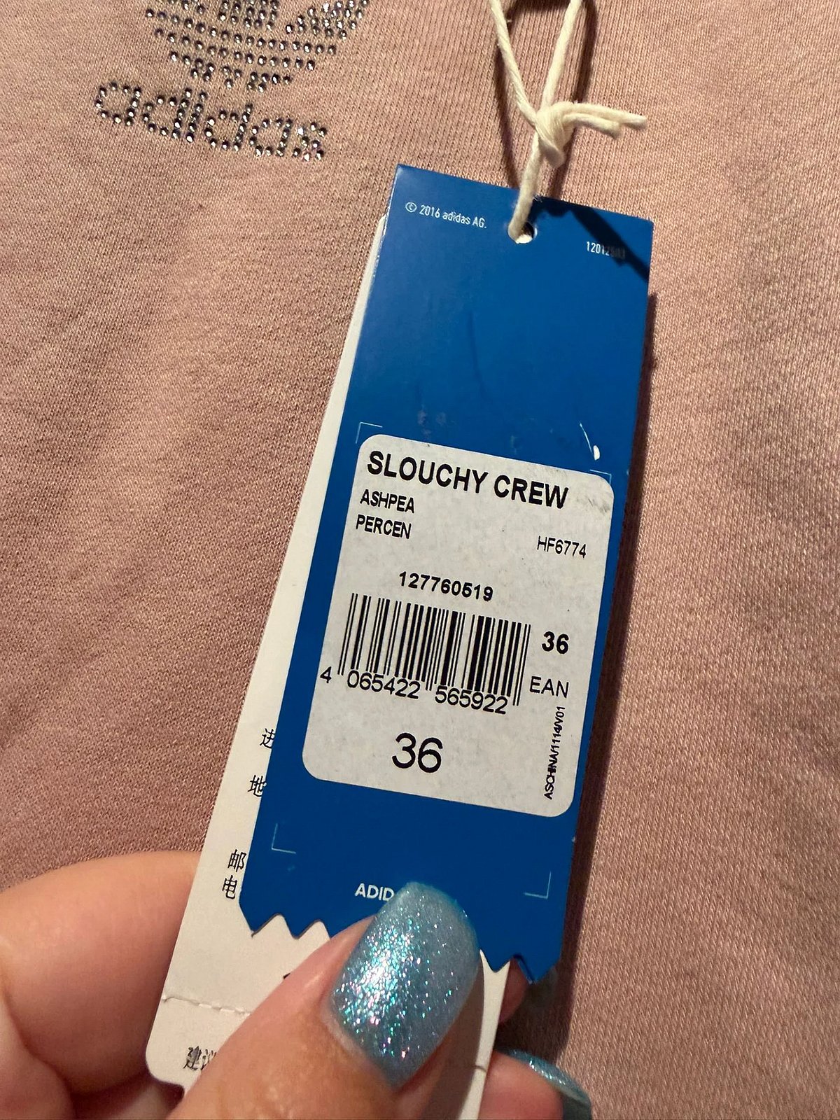 Adidas Embellished Slouchy Crew Sweatshirt - photo 2