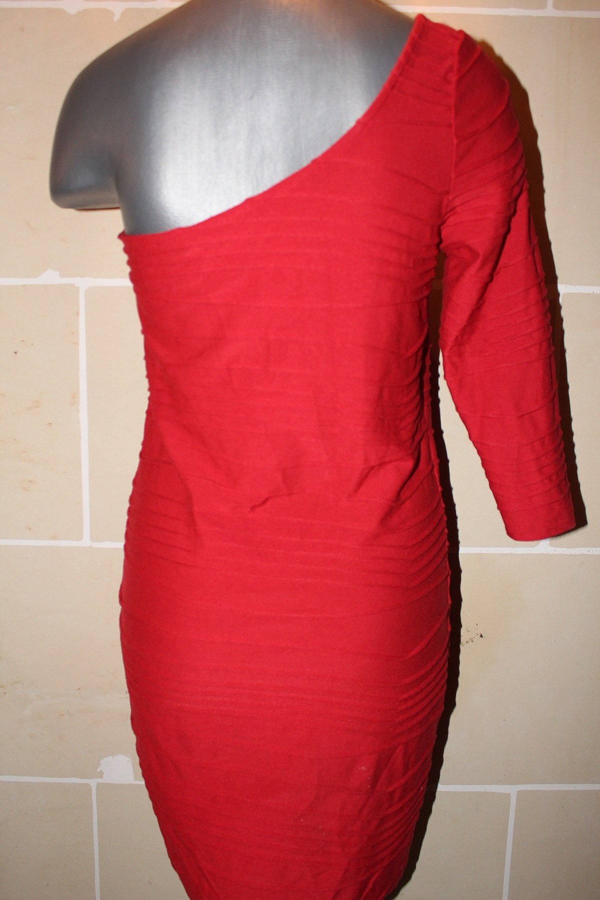 River Island Red One Shoulder Dress - photo 3