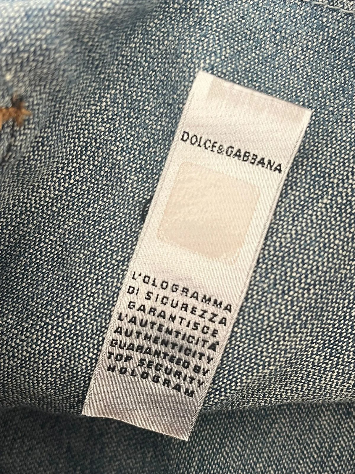 Jeans blu a gamba dritta con effetto consumato di Dolce & Gabbana - photo 4