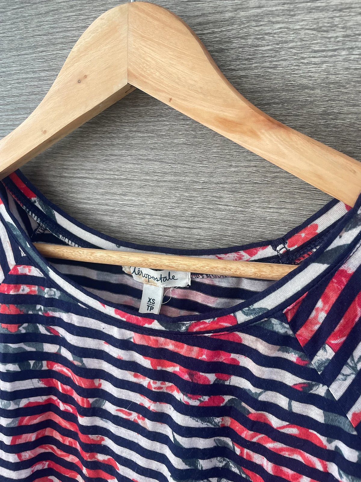T-Shirt Aeropostale Striped Floral - photo 2