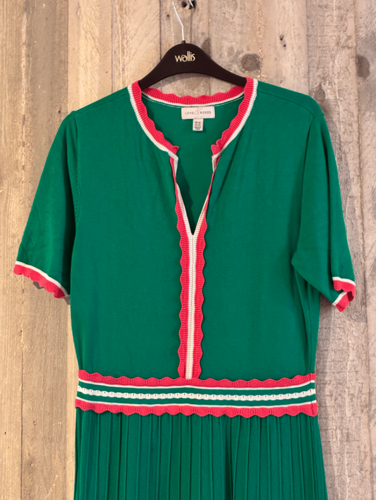 Love & Roses Green Knit Dress - photo 2