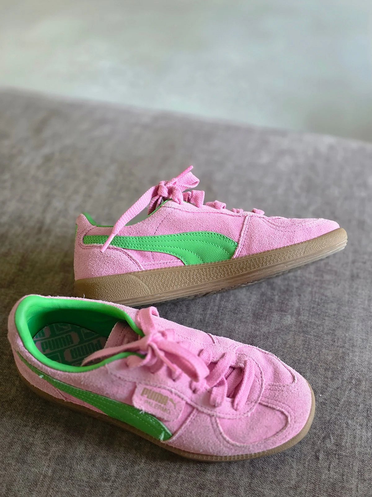 Scarpe da ginnastica Puma rosa e verdi - photo 3